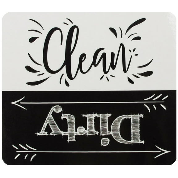 Dishwasher Magnet Clean Dirty Sign Magnetic for Dish Washer Dryer 4" x 3.5"