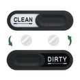 thumbnail image 1 of Dishwasher Magnet Clean Dirty Sign Oval Heart Sign with Adhesive, Black, 1 of 6