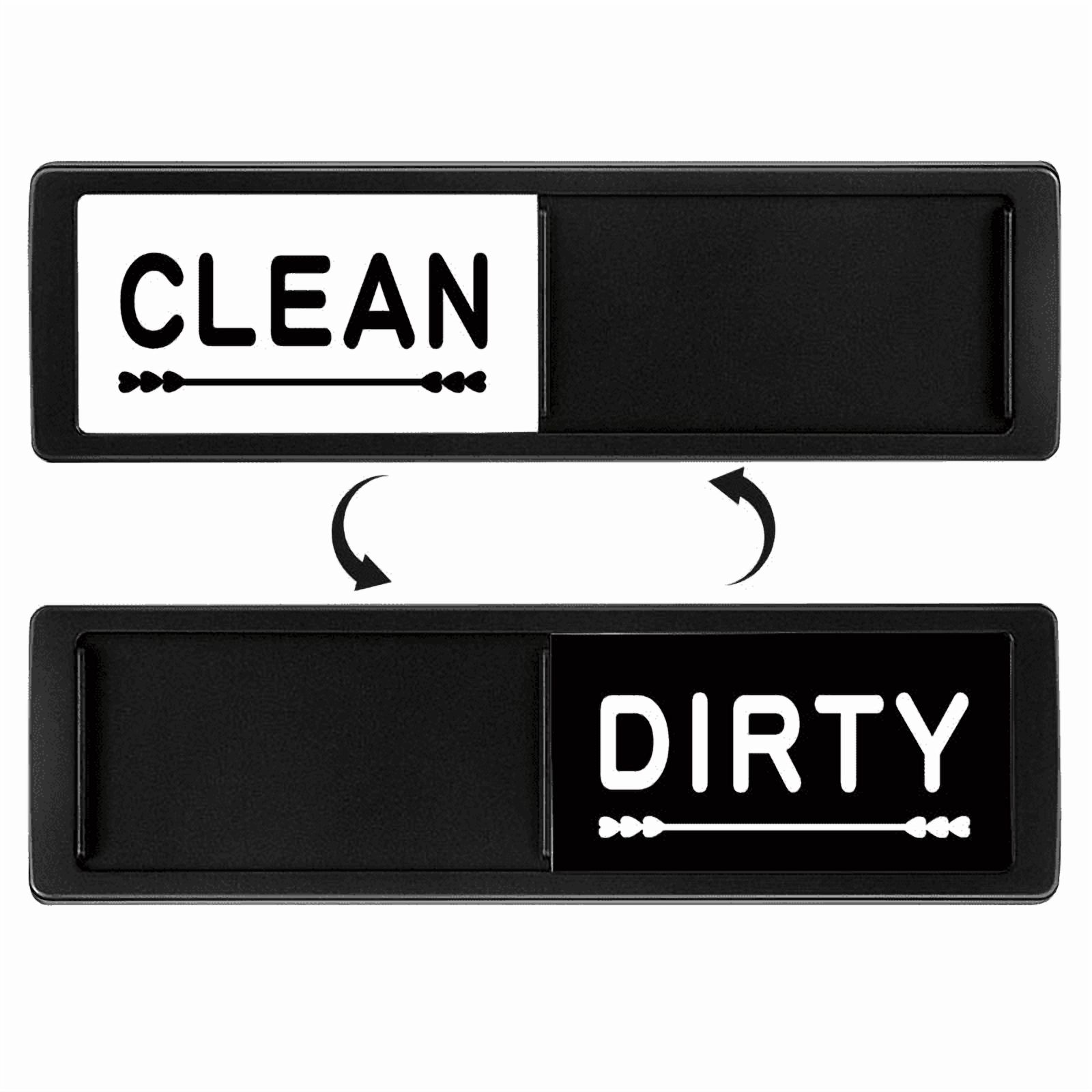 Dishwasher Magnet Clean Dirty Sign, Sliding Dishwasher Sign - Kitchen ...
