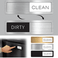 thumbnail image 1 of Dishwasher Magnet Clean Dirty Sign, Stainless Steel Magnetic Clean Dirty Dishwasher Sign,Matte Brushed Surface Cleaning/Dirt Indicator with Strong Magnet, Home Kitchen Organizer (Silver), 1 of 9