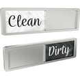 thumbnail image 1 of Dishwasher Magnet Clean Dirty Sign, Universal Strong Dirty Clean Dishwasher Magnet Indicator for Kitchen Organization, Slide Rustic Farmhouse Black and White Parquet, 1 of 5