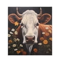 thumbnail image 1 of Dishwasher Magnet Cover, Highland Cow Flower Decorative Refrigerator Magnet, 23 x 26 Inch Trimmable Dishwasher Front Panel Cover for Home Kitchen Laundry Decorations, Easy Clean, 1 of 6