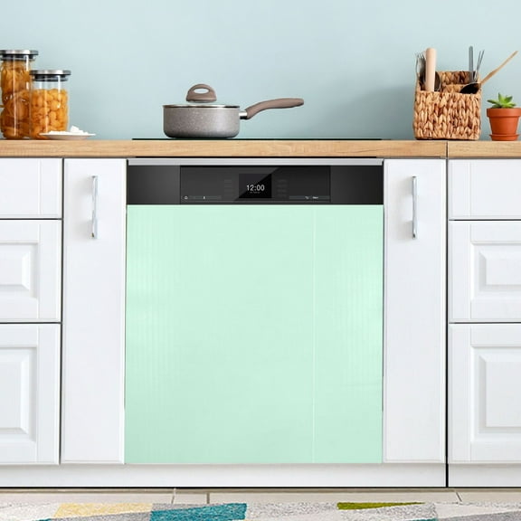 Dishwasher Magnet Cover Magnetic Fridge Door Cover Home Kitchen Decor Pastel Green 23"x 26"