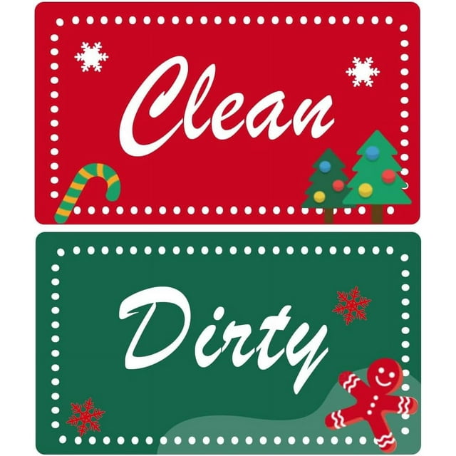 Dishwasher Stickers 3x4inch Clean Dirty Signs for