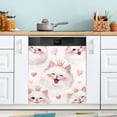 thumbnail image 1 of Dishwasher Magnetic Refrigerator Magnet Cover Sticker Home Decorative 23"x26" Happy Birthday Cats, 1 of 6