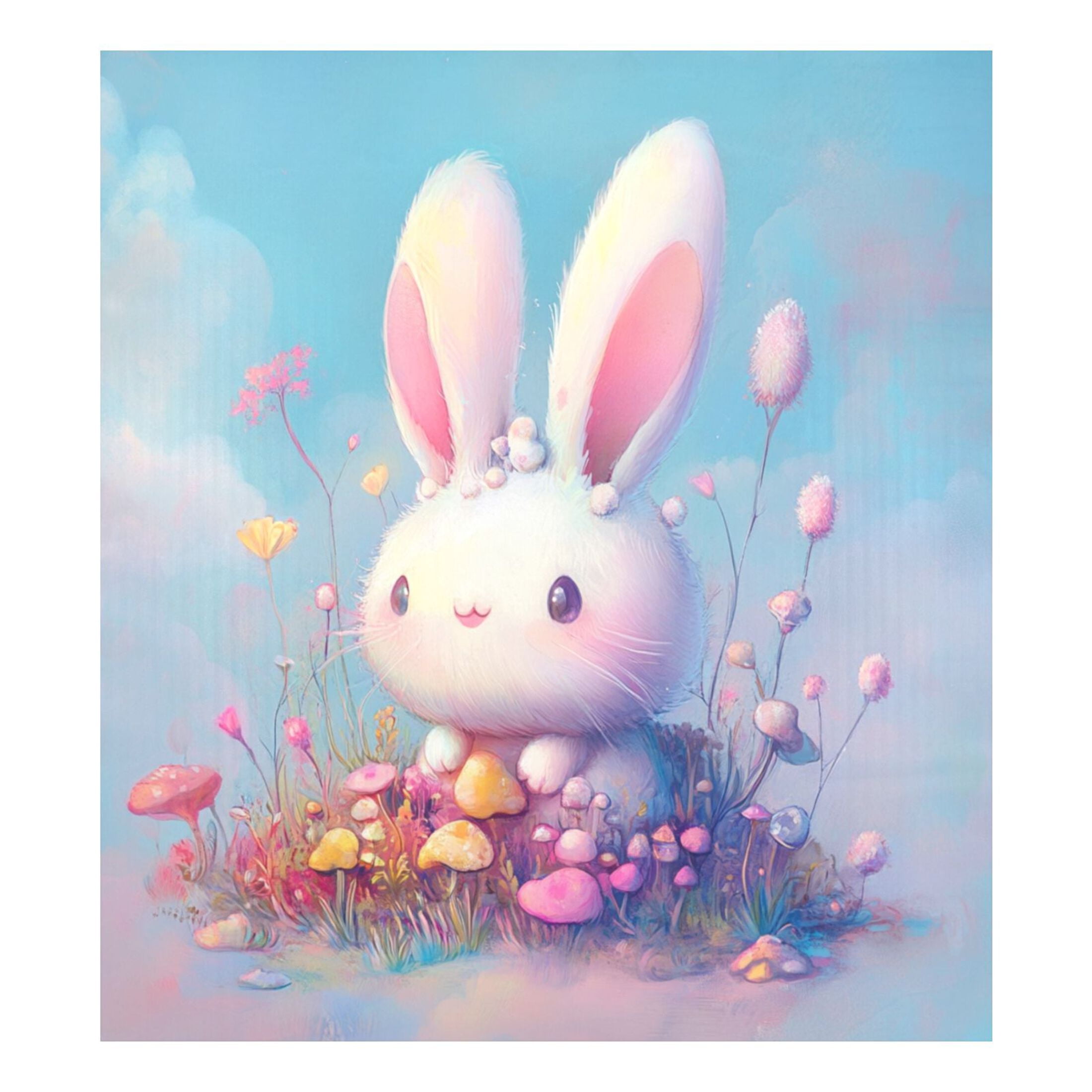 Dishwasher Magnetic Sticker 23x26 Inch Refrigerator Magnetic Sticker Washing Machine Magnetic Sticker Kitchen Panel Magnetic Sticker Home Decor Adorable White Rabbit