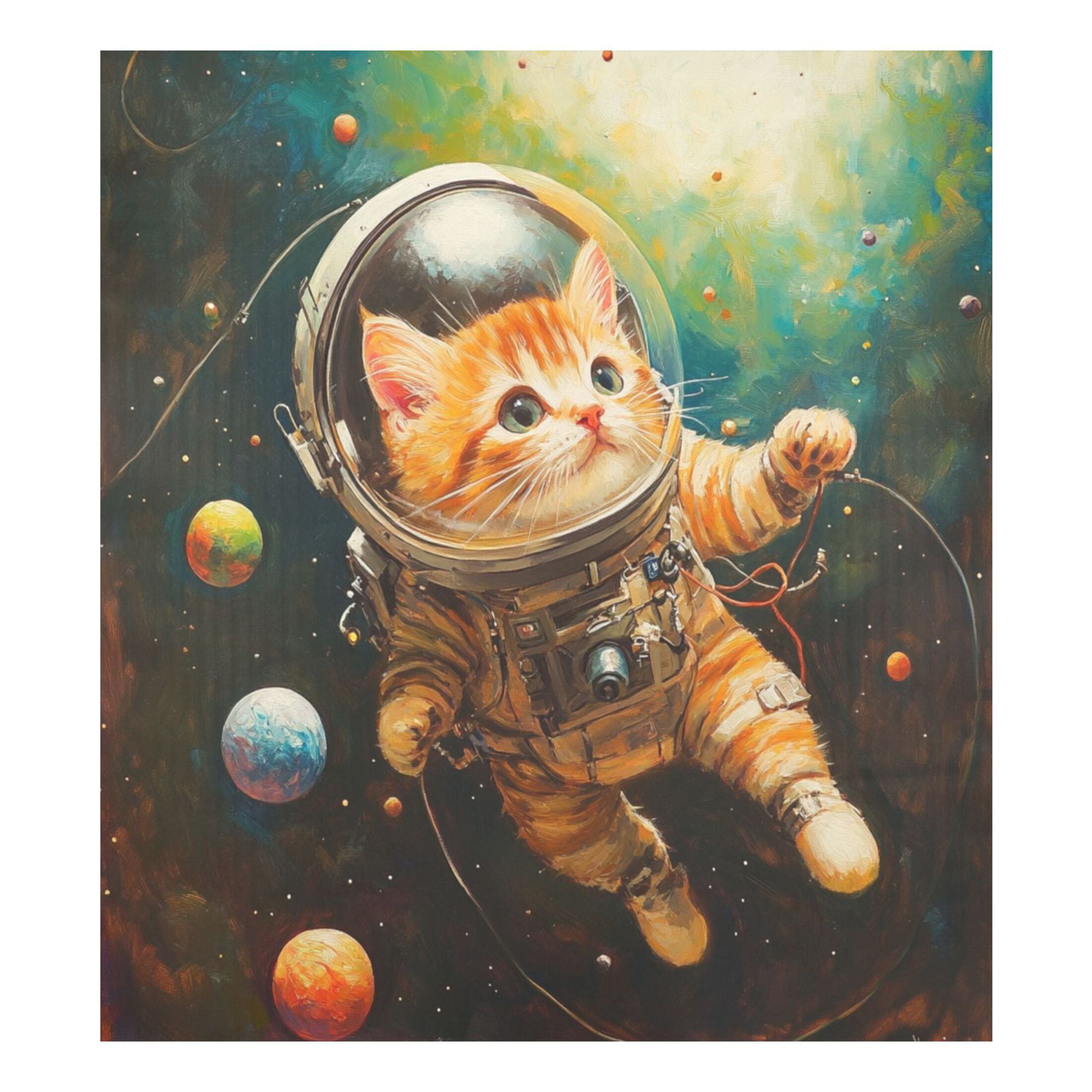 Dishwasher Magnetic Sticker 23x26 Inch Refrigerator Magnetic Sticker Washing Machine Magnetic Sticker Kitchen Panel Magnetic Sticker Home Decor Astronaut Cat