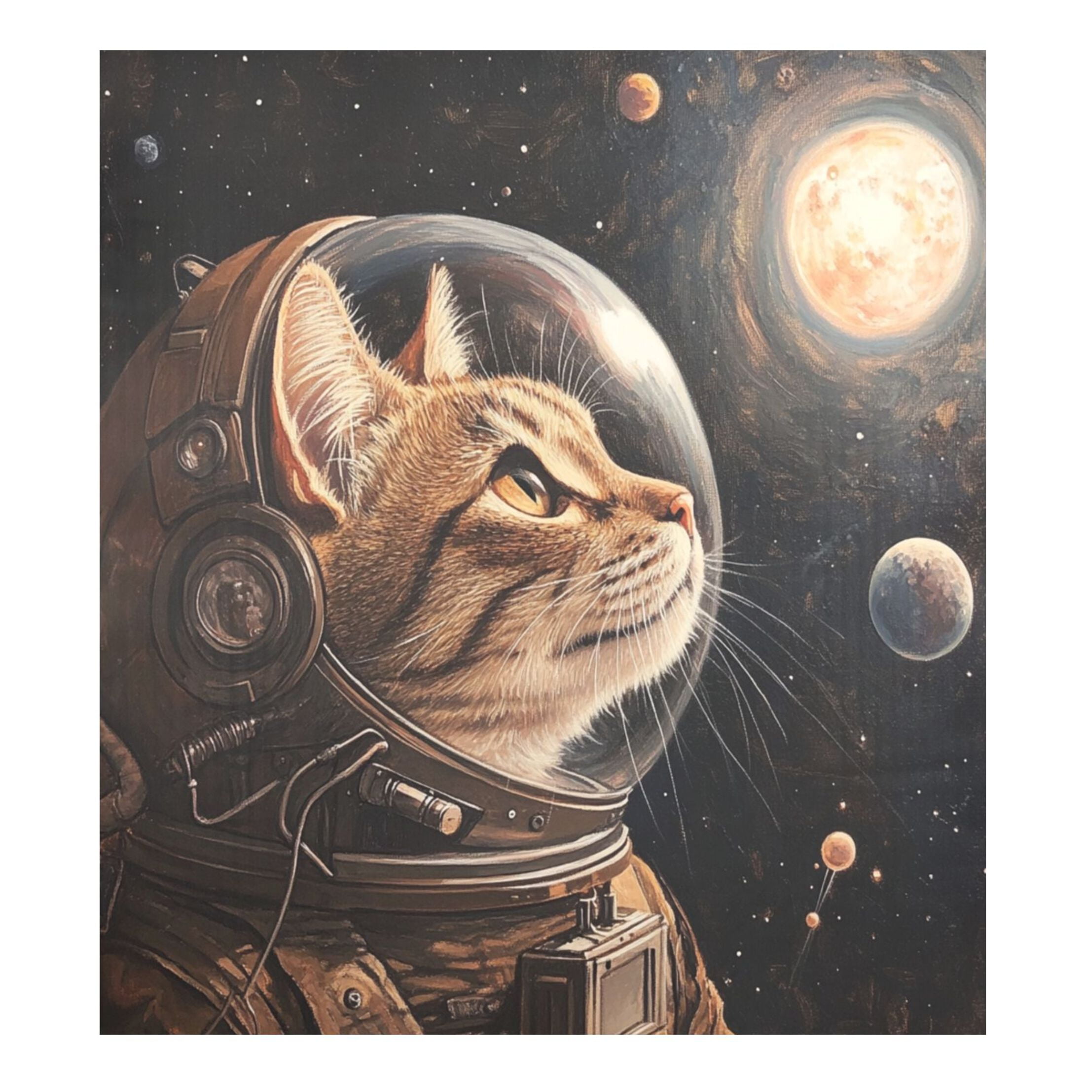 Dishwasher Magnetic Sticker 23x26 Inch Refrigerator Magnetic Sticker Washing Machine Magnetic Sticker Kitchen Panel Magnetic Sticker Home Decor Astronaut Cat Cartoon
