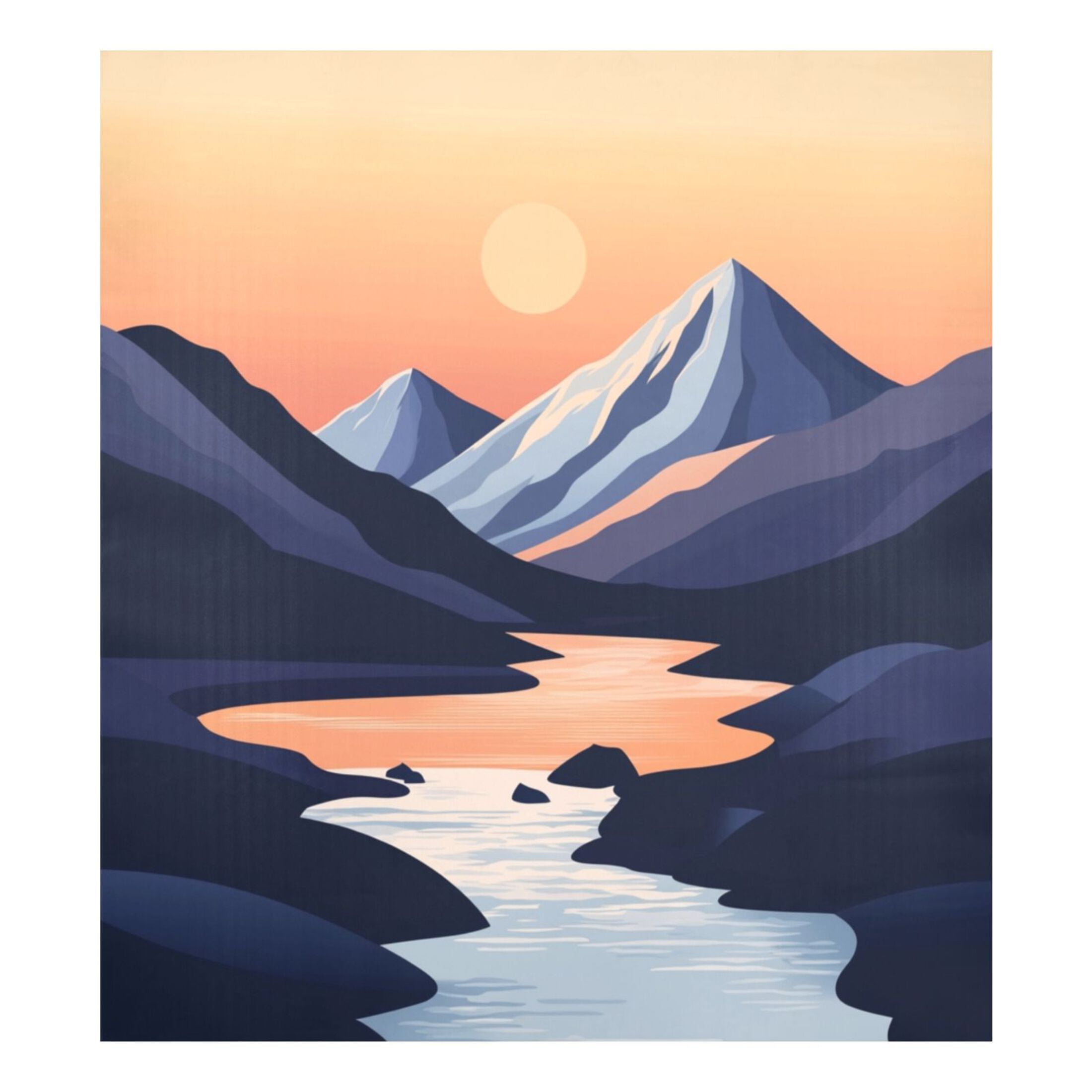 Dishwasher Magnetic Sticker 23x26 Inch Refrigerator Magnetic Sticker Washing Machine Magnetic Sticker Kitchen Panel Magnetic Sticker Home Decor Beautiful River Sunset