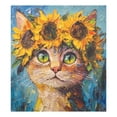 thumbnail image 1 of Dishwasher Magnetic Sticker 23x26 Inch Refrigerator Magnetic Sticker Washing Machine Magnetic Sticker Kitchen Panel Magnetic Sticker Home Decor Beautiful Sunflower Cat, 1 of 6