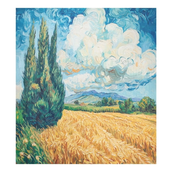 Dishwasher Magnetic Sticker 23x26 Inch Refrigerator Magnetic Sticker Washing Machine Magnetic Sticker Kitchen Panel Magnetic Sticker Home Decor Beautiful Golden Wheat Field