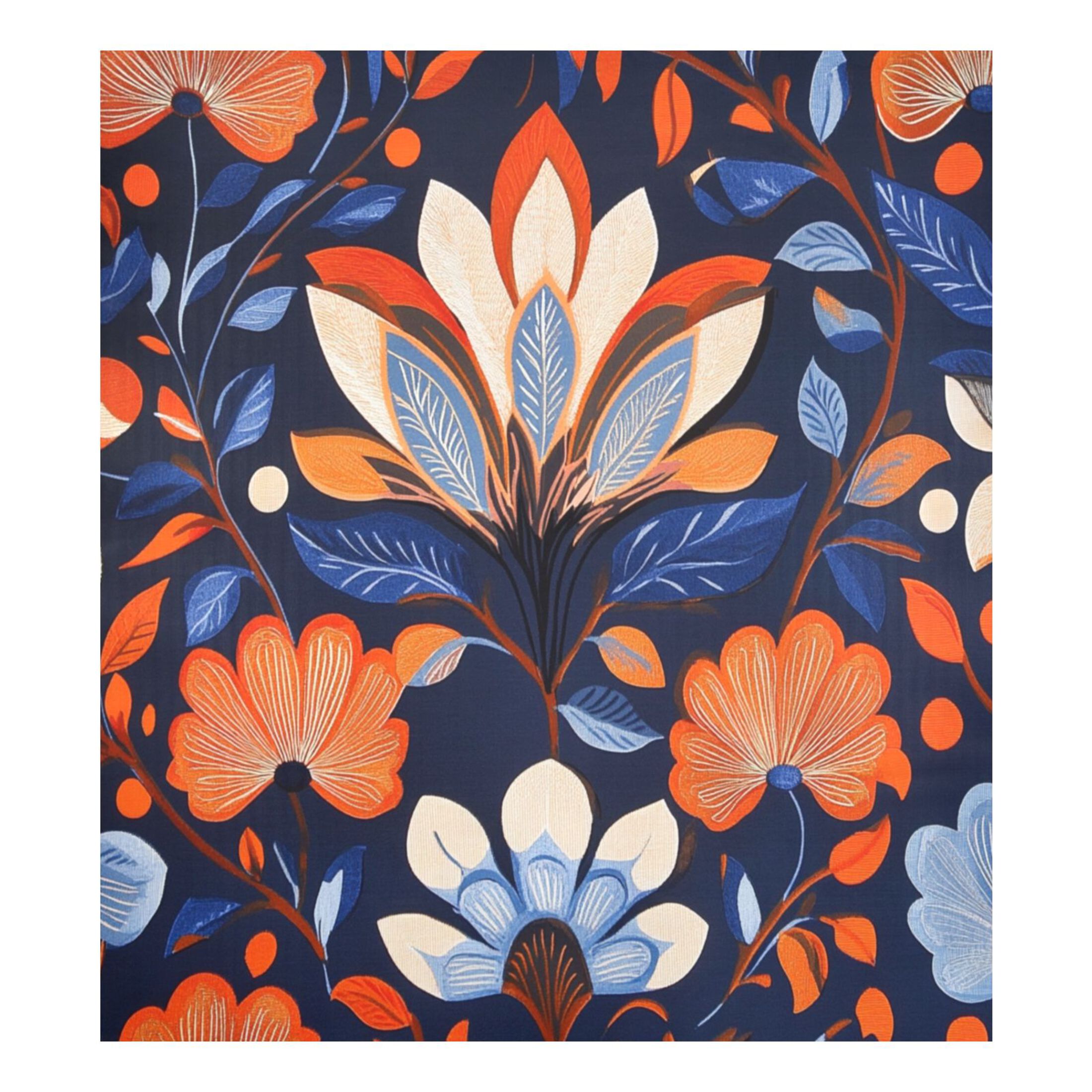 Dishwasher Magnetic Sticker 23x26 Inch Refrigerator Magnetic Sticker Washing Machine Magnetic Sticker Kitchen Panel Magnetic Sticker Home Decor Beautiful Orange Lotus