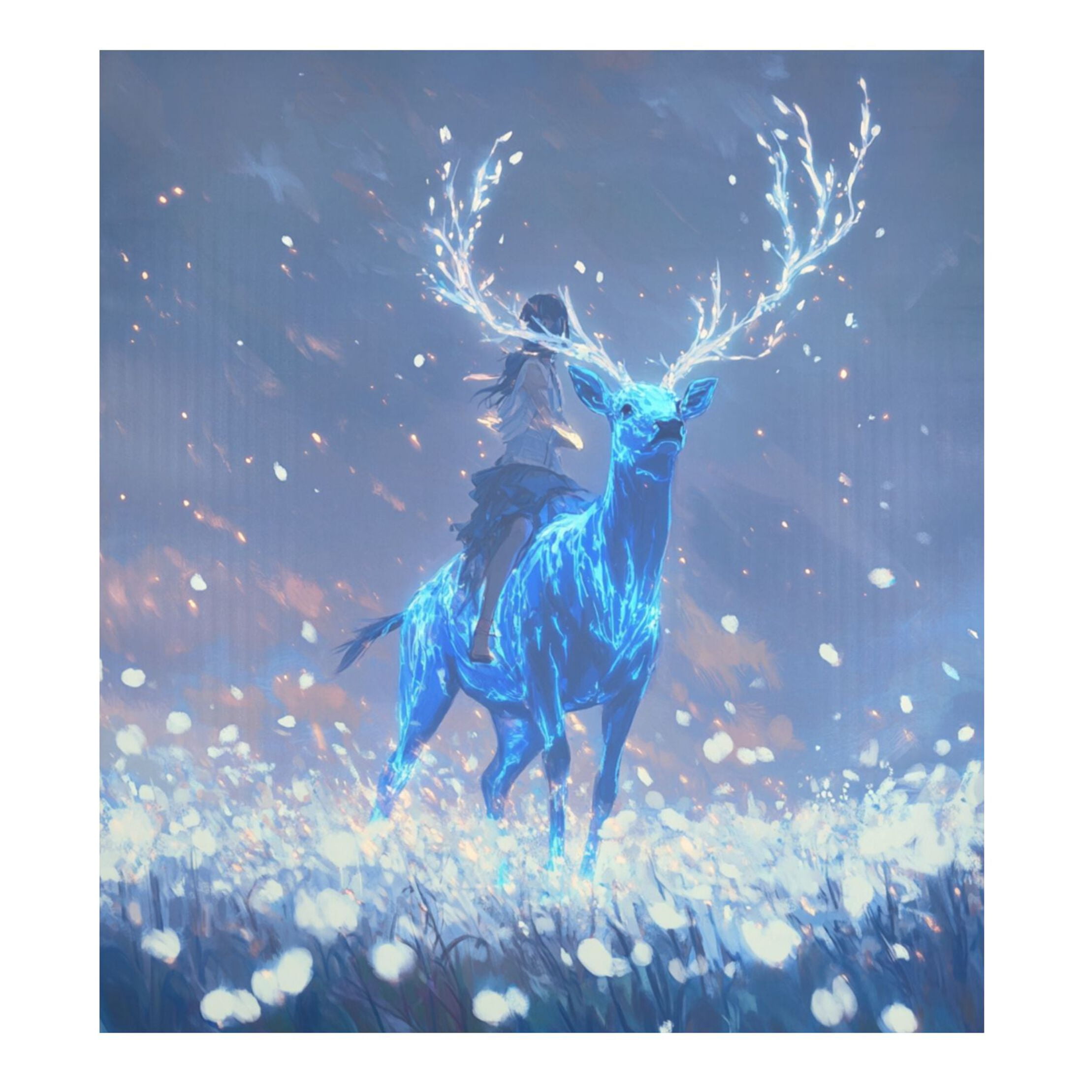 Dishwasher Magnetic Sticker 23x26 Inch Refrigerator Magnetic Sticker Washing Machine Magnetic Sticker Kitchen Panel Magnetic Sticker Home Decor Beautiful Blue Elk
