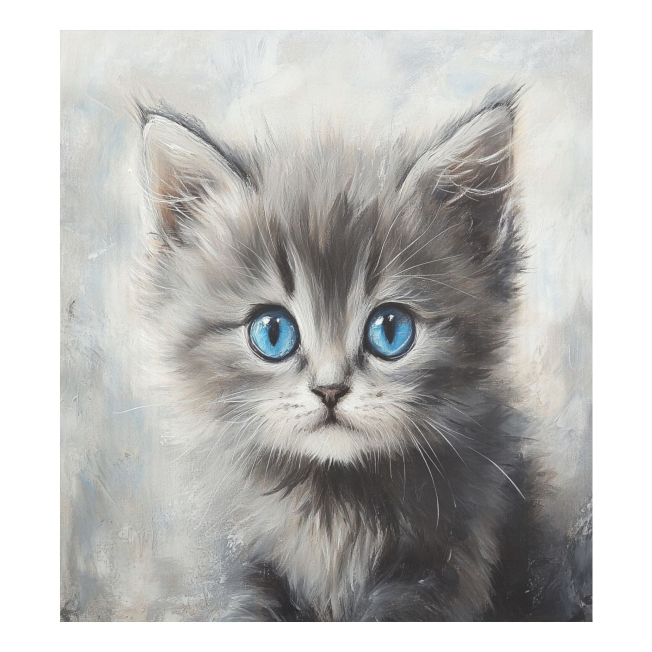 Dishwasher Magnetic Sticker 23x26 Inch Refrigerator Magnetic Sticker Washing Machine Magnetic Sticker Kitchen Panel Magnetic Sticker Home Decor Beautiful Blue-eyed Cat