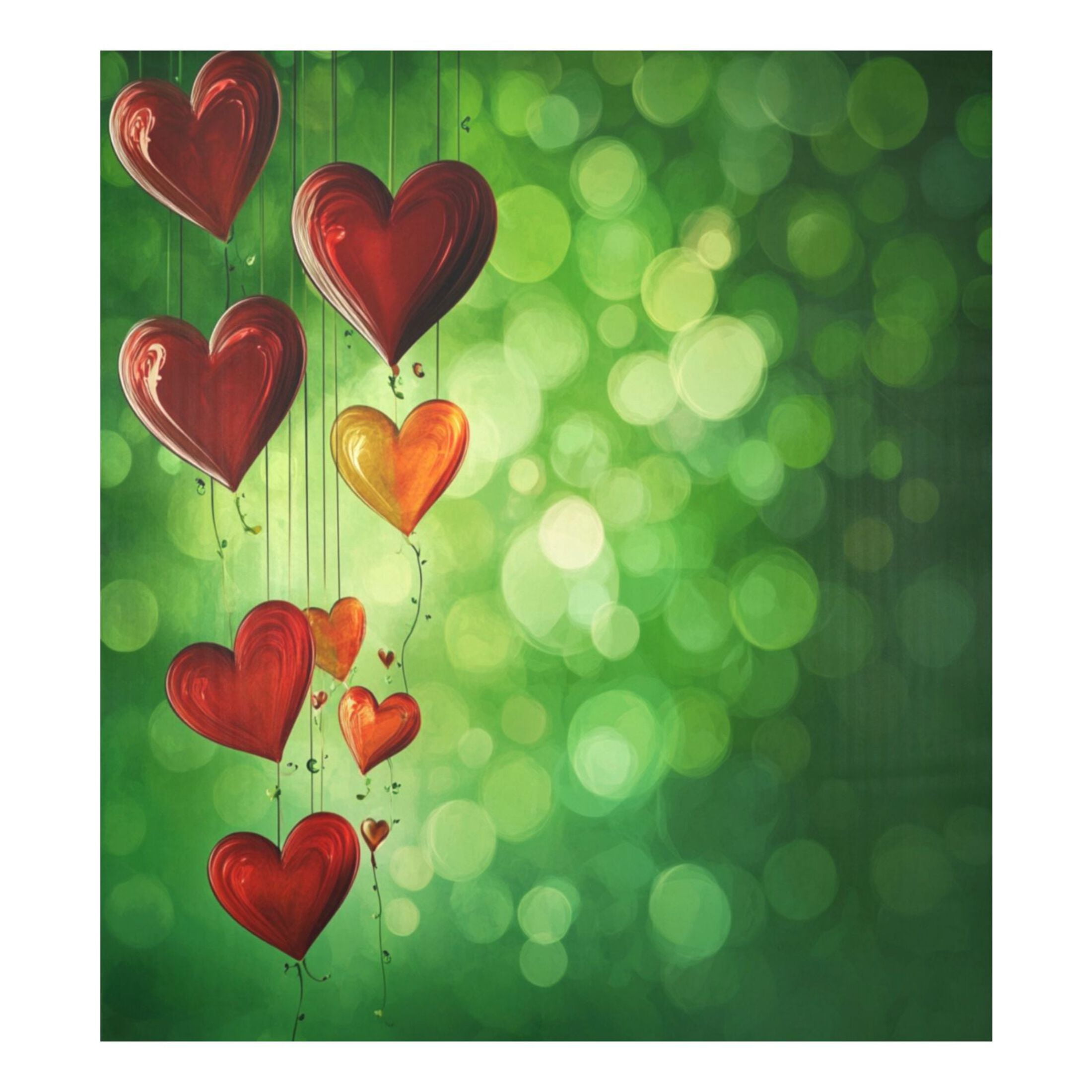 Dishwasher Magnetic Sticker 23x26 Inch Refrigerator Magnetic Sticker Washing Machine Magnetic Sticker Kitchen Panel Magnetic Sticker Home Decor Beautiful Green Love Pattern