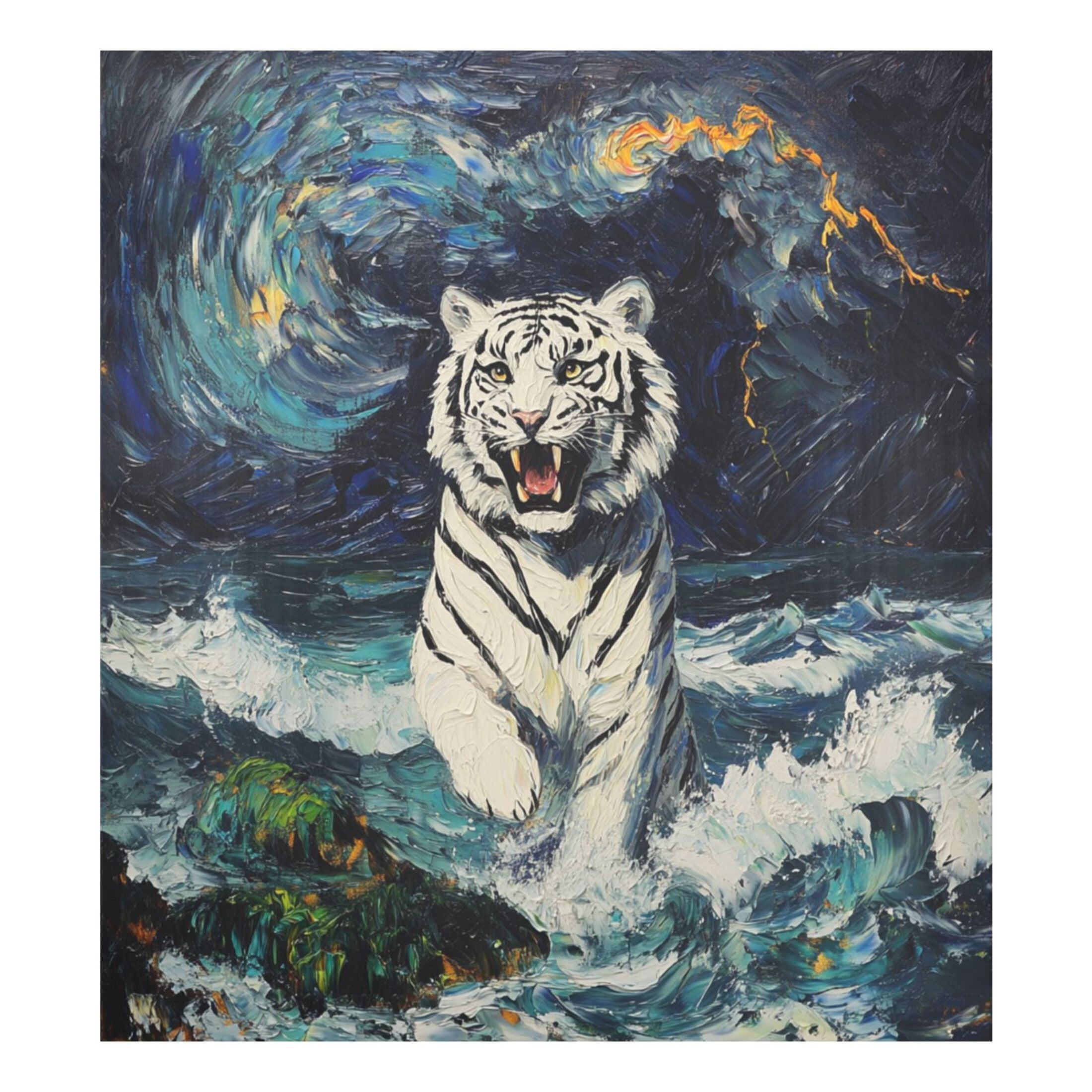 Dishwasher Magnetic Sticker 23x26 Inch Refrigerator Magnetic Sticker Washing Machine Magnetic Sticker Kitchen Panel Magnetic Sticker Home Decor Beautiful White Tiger