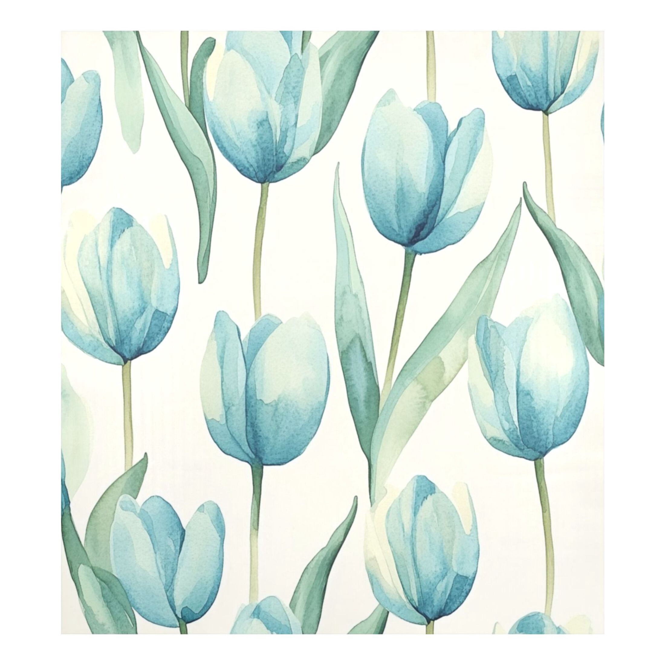 Dishwasher Magnetic Sticker 23x26 Inch Refrigerator Magnetic Sticker Washing Machine Magnetic Sticker Kitchen Panel Magnetic Sticker Home Decor Beautiful Blue Tulips