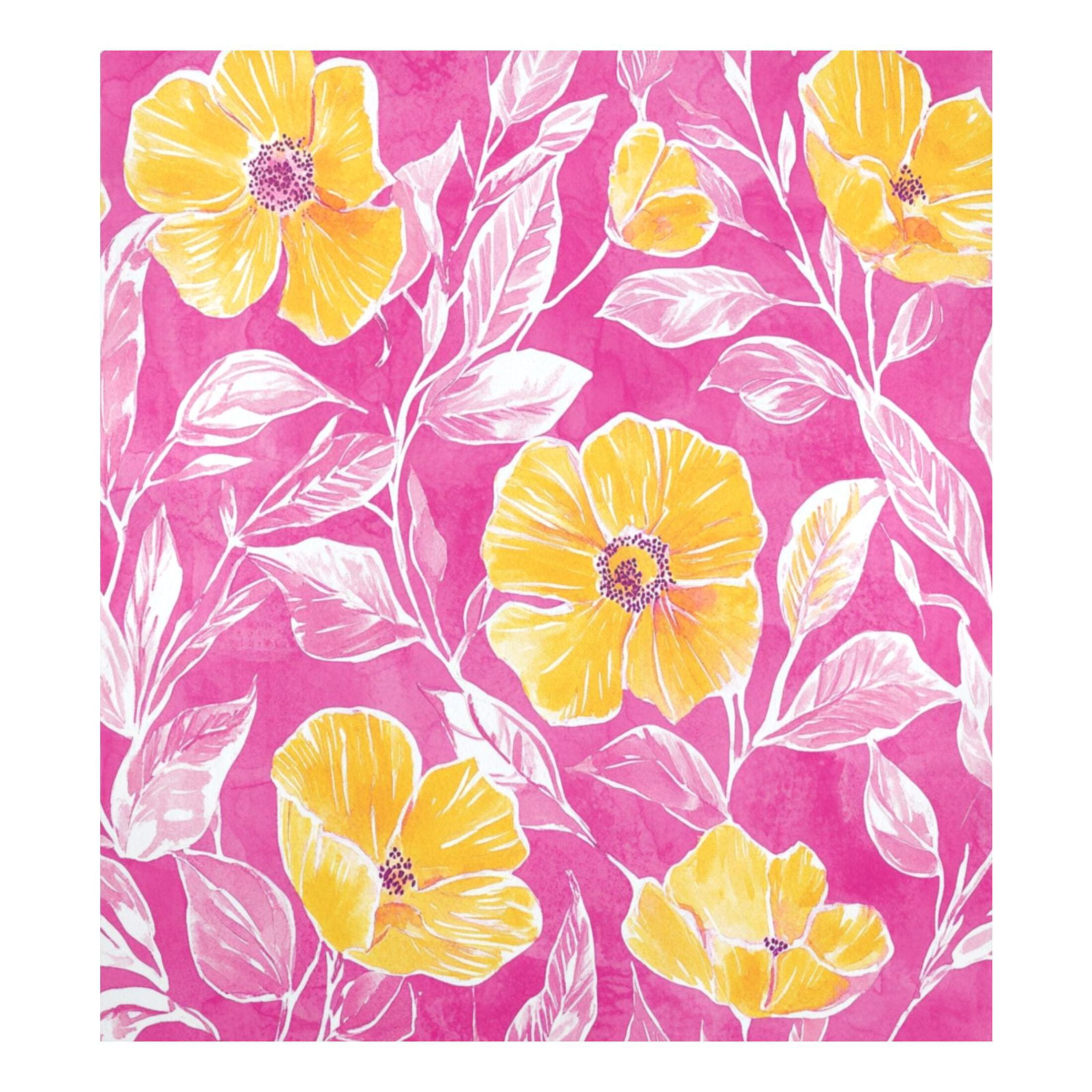 Dishwasher Magnetic Sticker 23x26 Inch Refrigerator Magnetic Sticker Washing Machine Magnetic Sticker Kitchen Panel Magnetic Sticker Home Decor Beautiful Yellow Flower