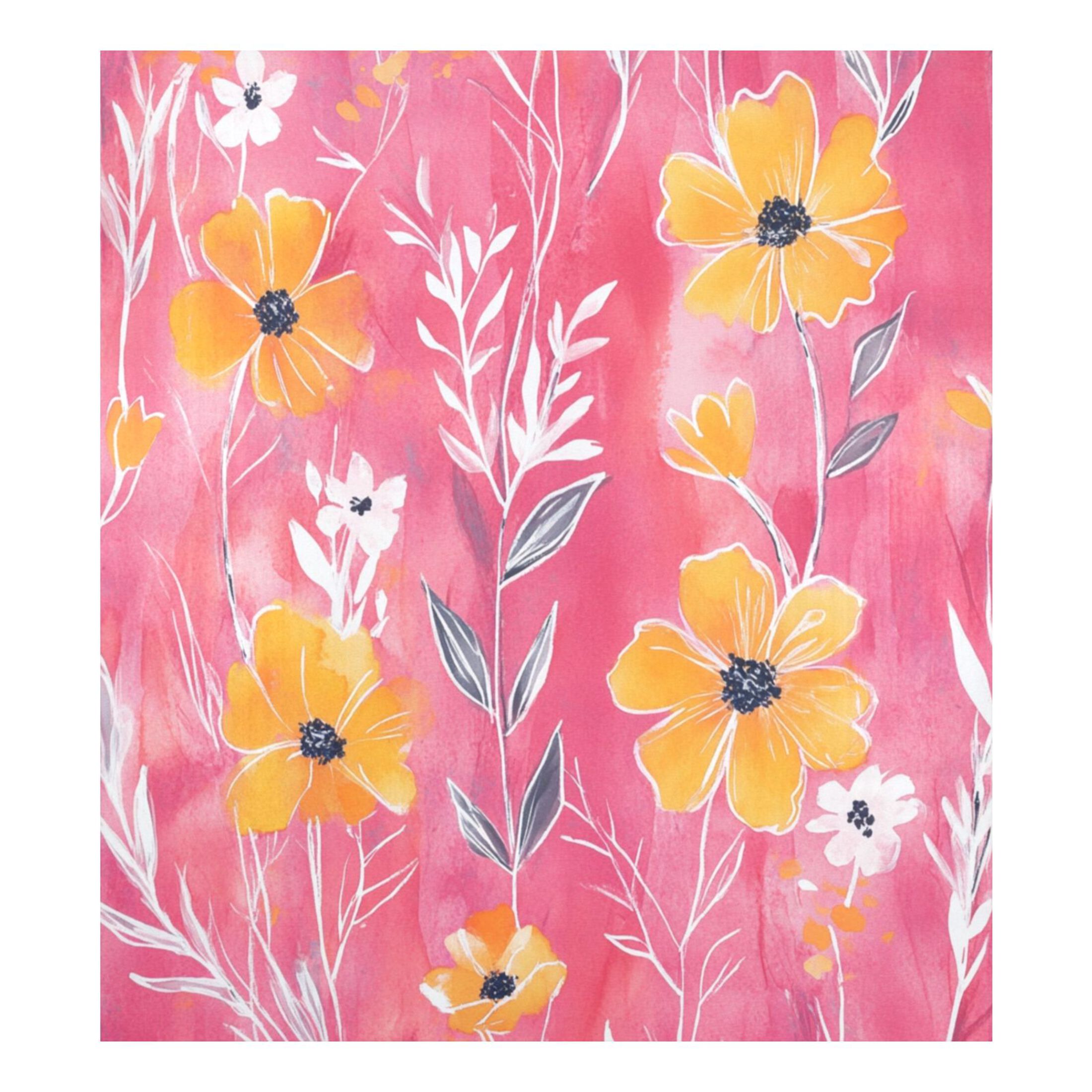 Dishwasher Magnetic Sticker 23x26 Inch Refrigerator Magnetic Sticker Washing Machine Magnetic Sticker Kitchen Panel Magnetic Sticker Home Decor Beautiful Cartoon Yellow Flowers