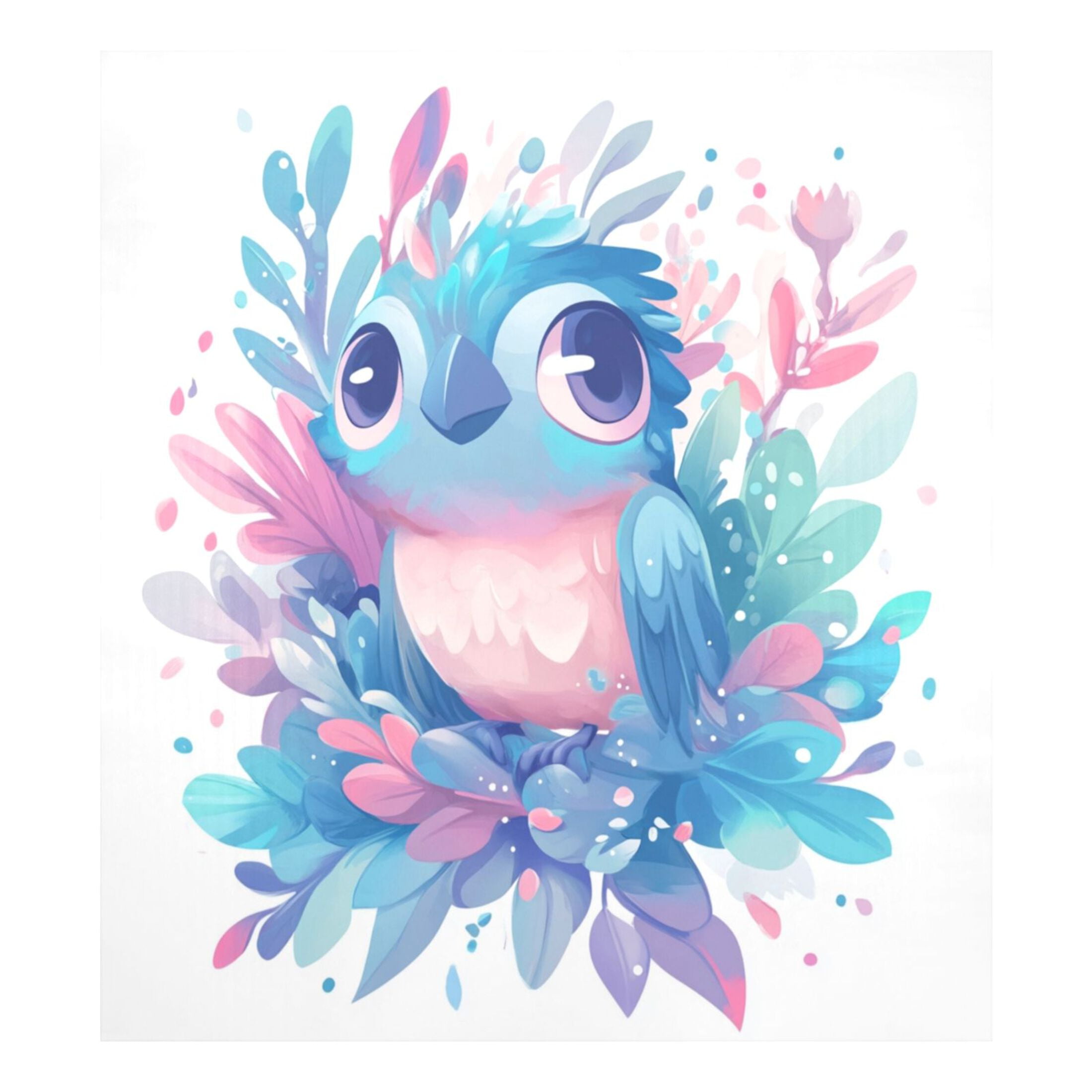 Dishwasher Magnetic Sticker 23x26 Inch Refrigerator Magnetic Sticker Washing Machine Magnetic Sticker Kitchen Panel Magnetic Sticker Home Decor Big Eyed Blue Owl