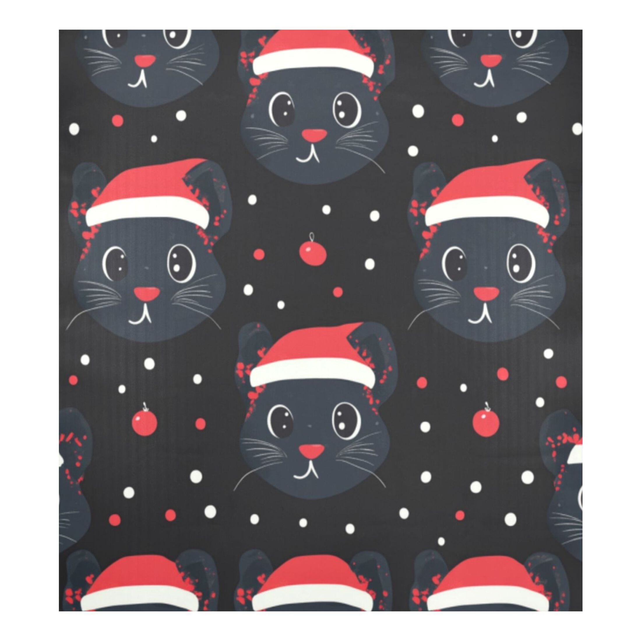 Dishwasher Magnetic Sticker 23x26 Inch Refrigerator Magnetic Sticker Washing Machine Magnetic Sticker Kitchen Panel Magnetic Sticker Home Decor Black Christmas Cat Face