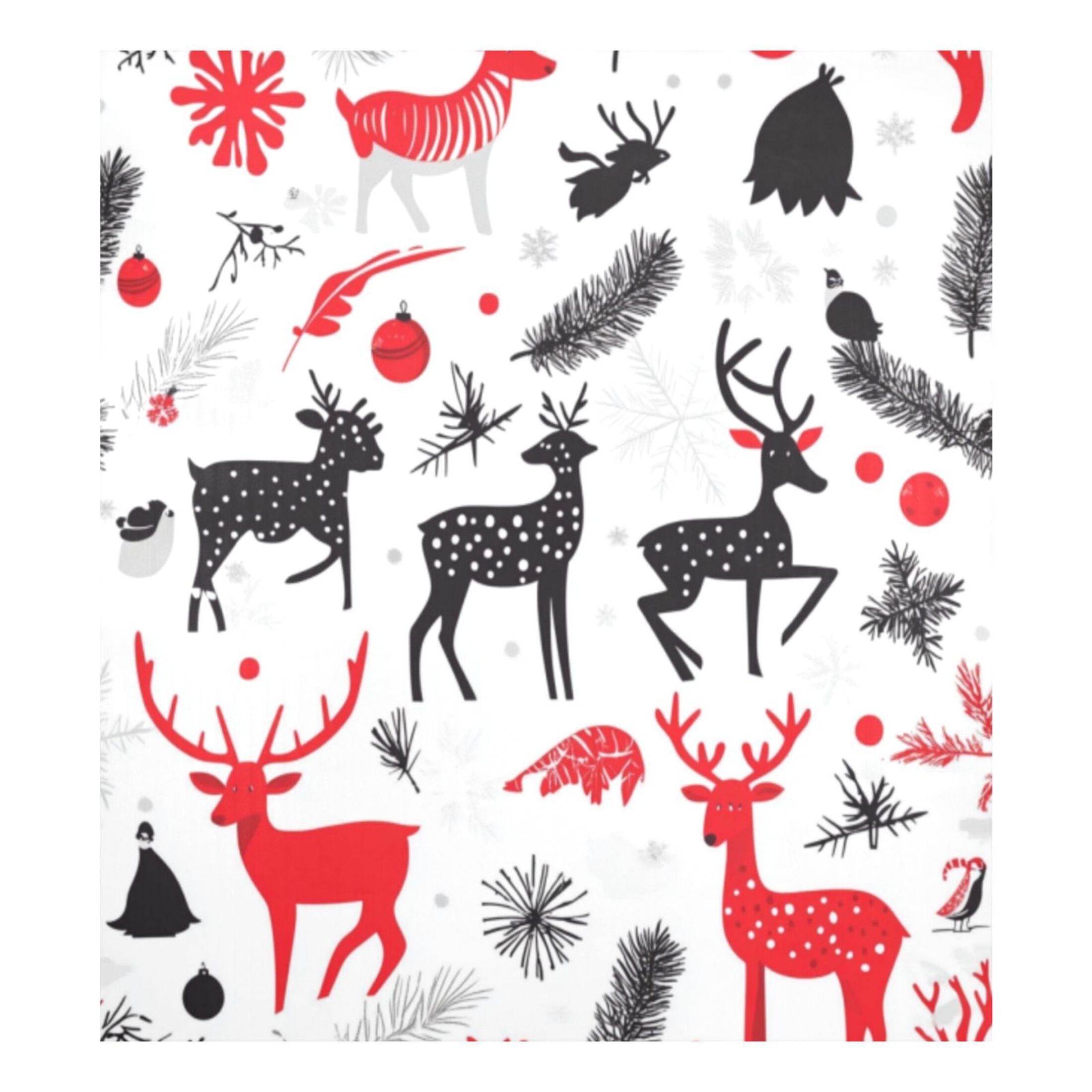 Dishwasher Magnetic Sticker 23x26 Inch Refrigerator Magnetic Sticker Washing Machine Magnetic Sticker Kitchen Panel Magnetic Sticker Home Decor Black Red Deer