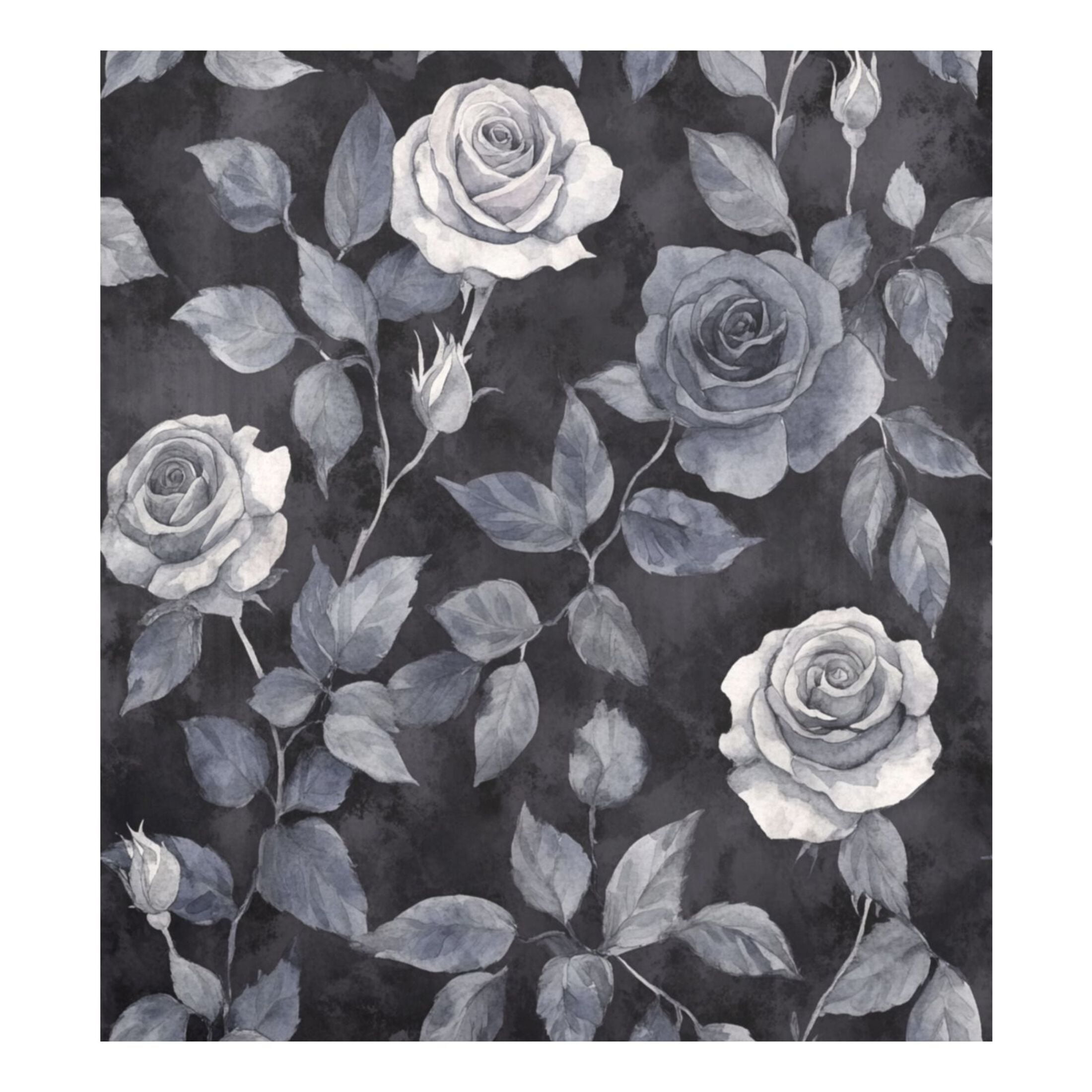 Dishwasher Magnetic Sticker 23x26 Inch Refrigerator Magnetic Sticker Washing Machine Magnetic Sticker Kitchen Panel Magnetic Sticker Home Decor Black Flowers Seamless