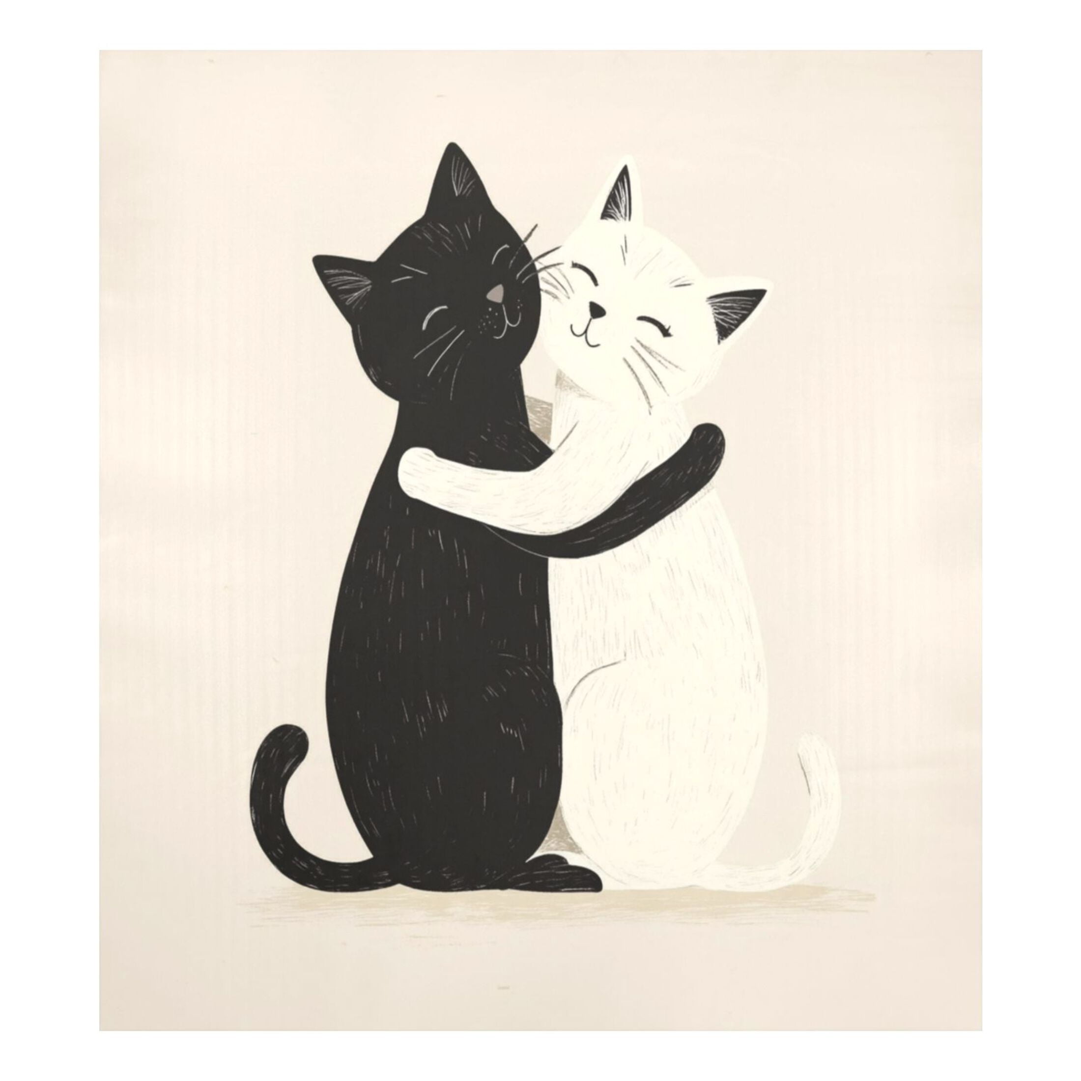Dishwasher Magnetic Sticker 23x26 Inch Refrigerator Magnetic Sticker Washing Machine Magnetic Sticker Kitchen Panel Magnetic Sticker Home Decor Black Cat and White Cat