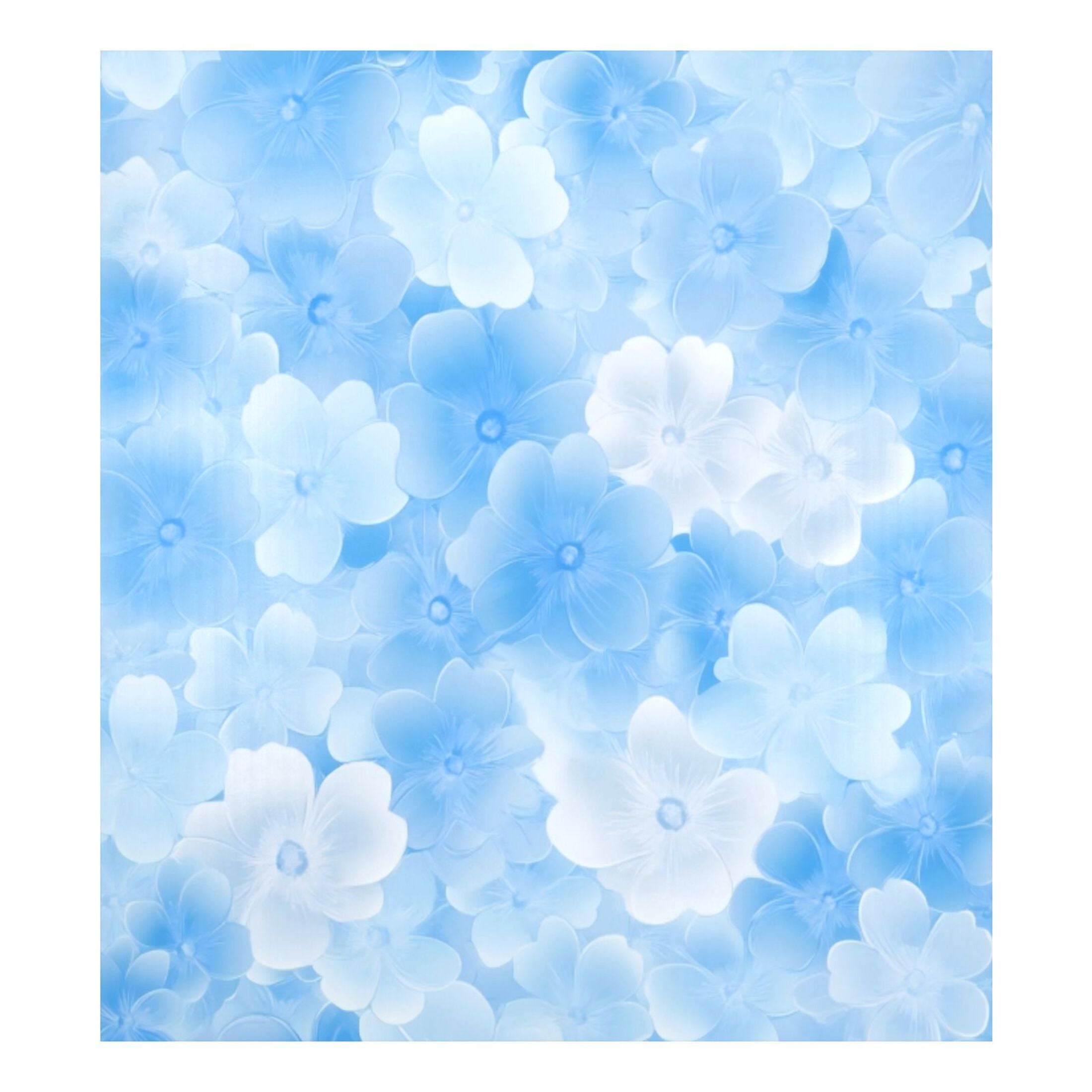 Dishwasher Magnetic Sticker 23x26 Inch Refrigerator Magnetic Sticker Washing Machine Magnetic Sticker Kitchen Panel Magnetic Sticker Home Decor Blue Pretty Lovely Flowers Seamless