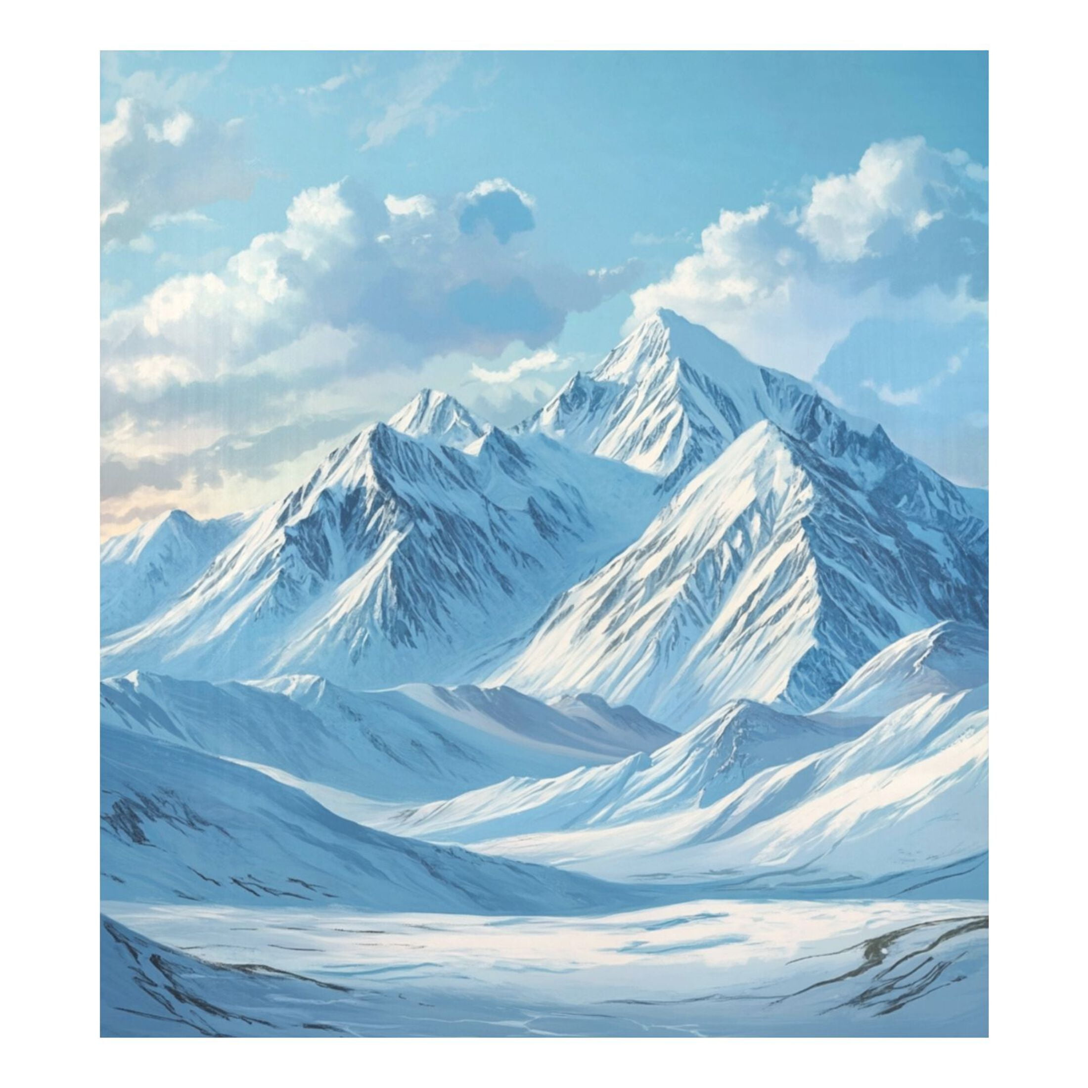 Dishwasher Magnetic Sticker 23x26 Inch Refrigerator Magnetic Sticker Washing Machine Magnetic Sticker Kitchen Panel Magnetic Sticker Home Decor Blue Snow Mountain