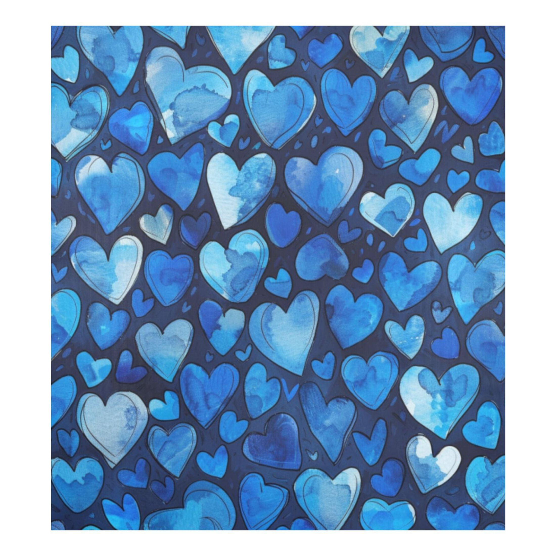 Dishwasher Magnetic Sticker 23x26 Inch Refrigerator Magnetic Sticker Washing Machine Magnetic Sticker Kitchen Panel Magnetic Sticker Home Decor Blue Cartoon Heart