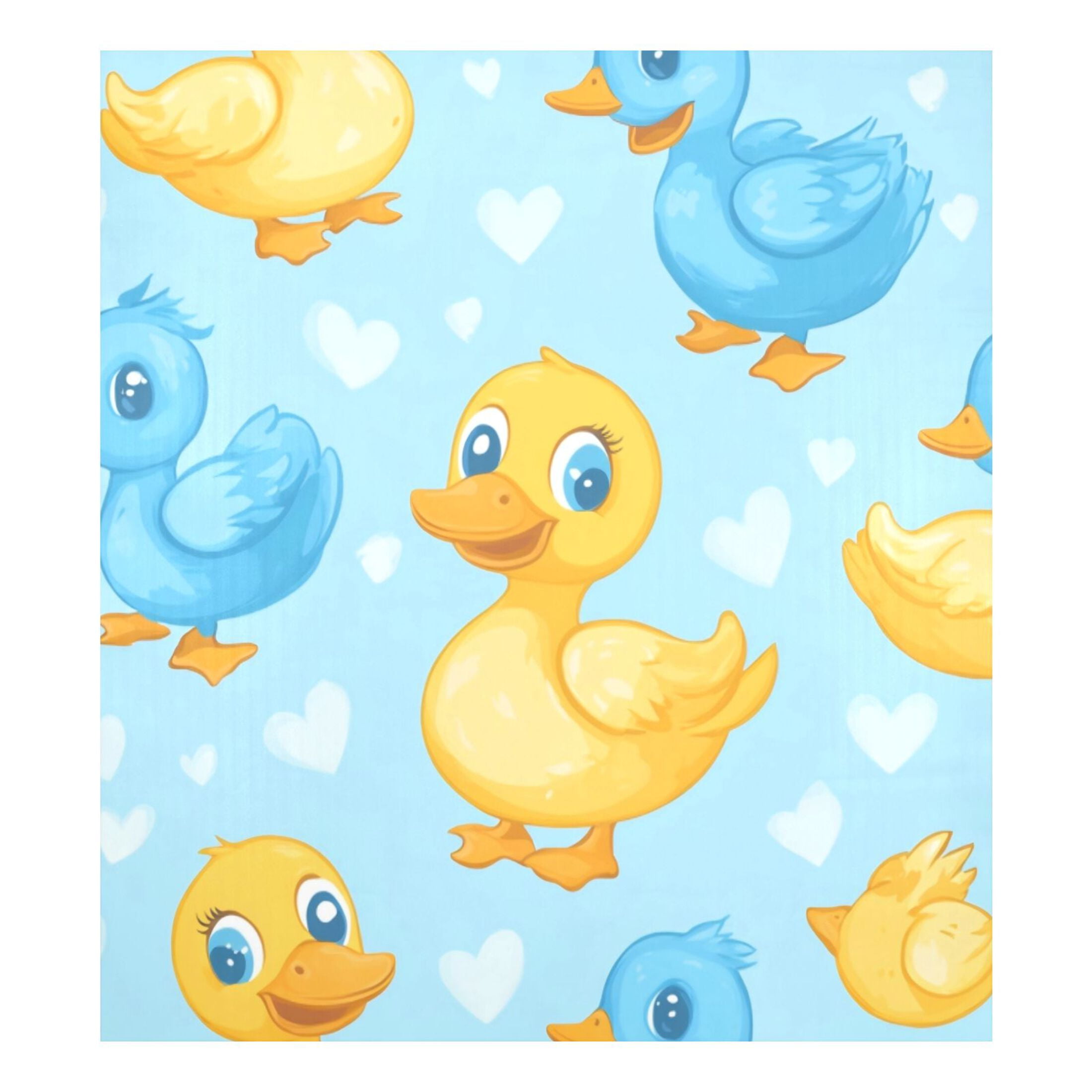 Dishwasher Magnetic Sticker 23x26 Inch Refrigerator Magnetic Sticker Washing Machine Magnetic Sticker Kitchen Panel Magnetic Sticker Home Decor Blue and Yellow Cute Duckling