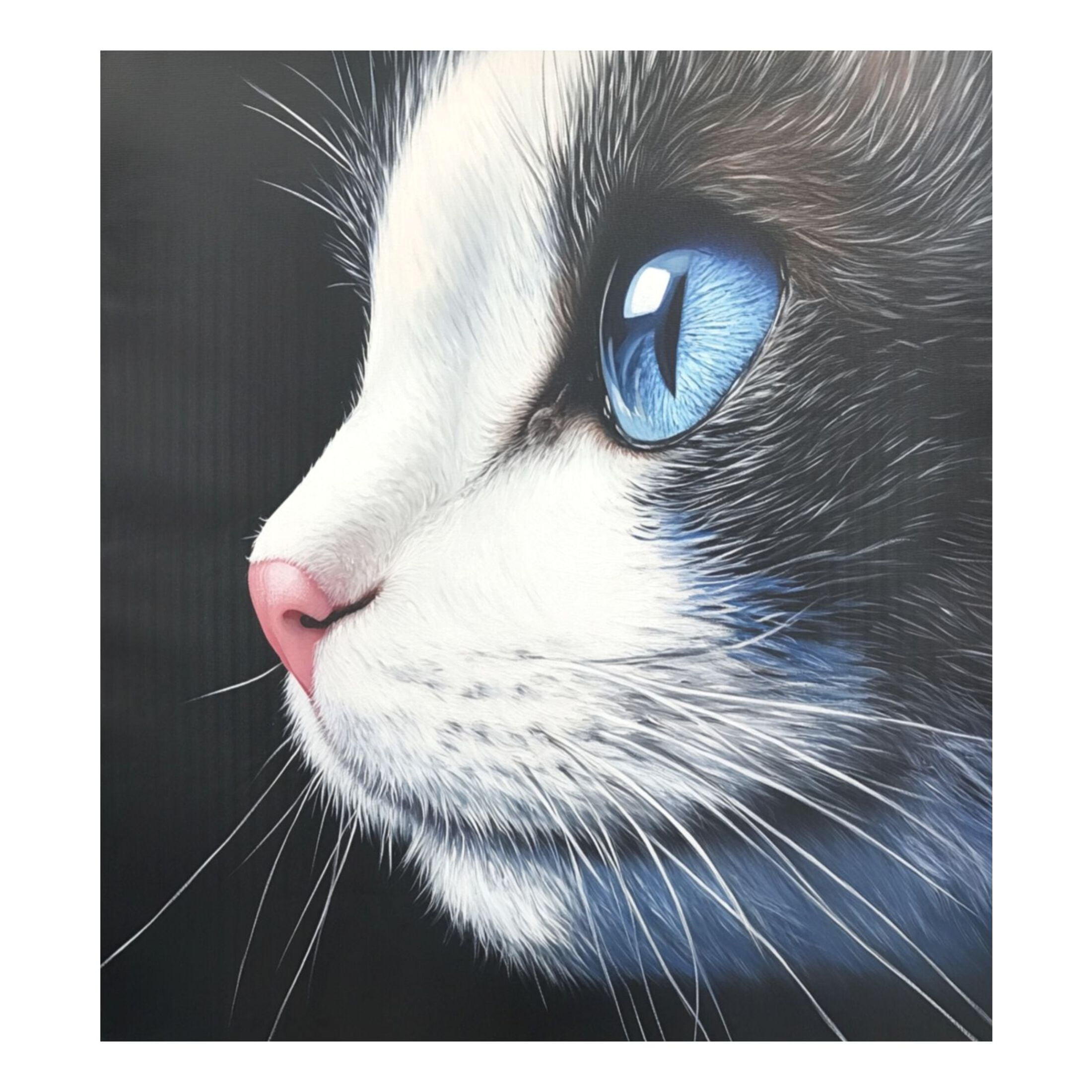 Dishwasher Magnetic Sticker 23x26 Inch Refrigerator Magnetic Sticker Washing Machine Magnetic Sticker Kitchen Panel Magnetic Sticker Home Decor Blue Eyed Cat