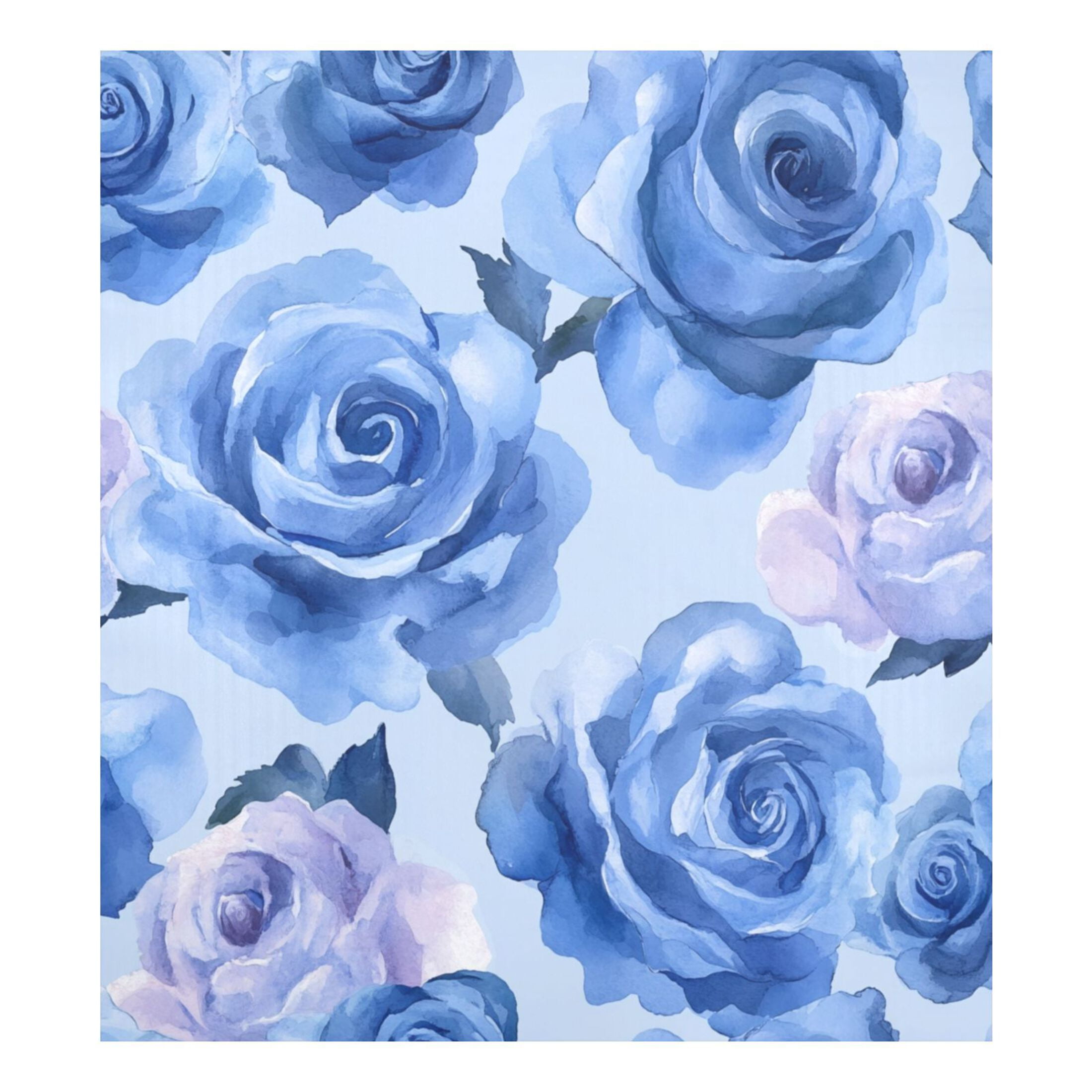 Dishwasher Magnetic Sticker 23x26 Inch Refrigerator Magnetic Sticker Washing Machine Magnetic Sticker Kitchen Panel Magnetic Sticker Home Decor Blue Roses Seamless