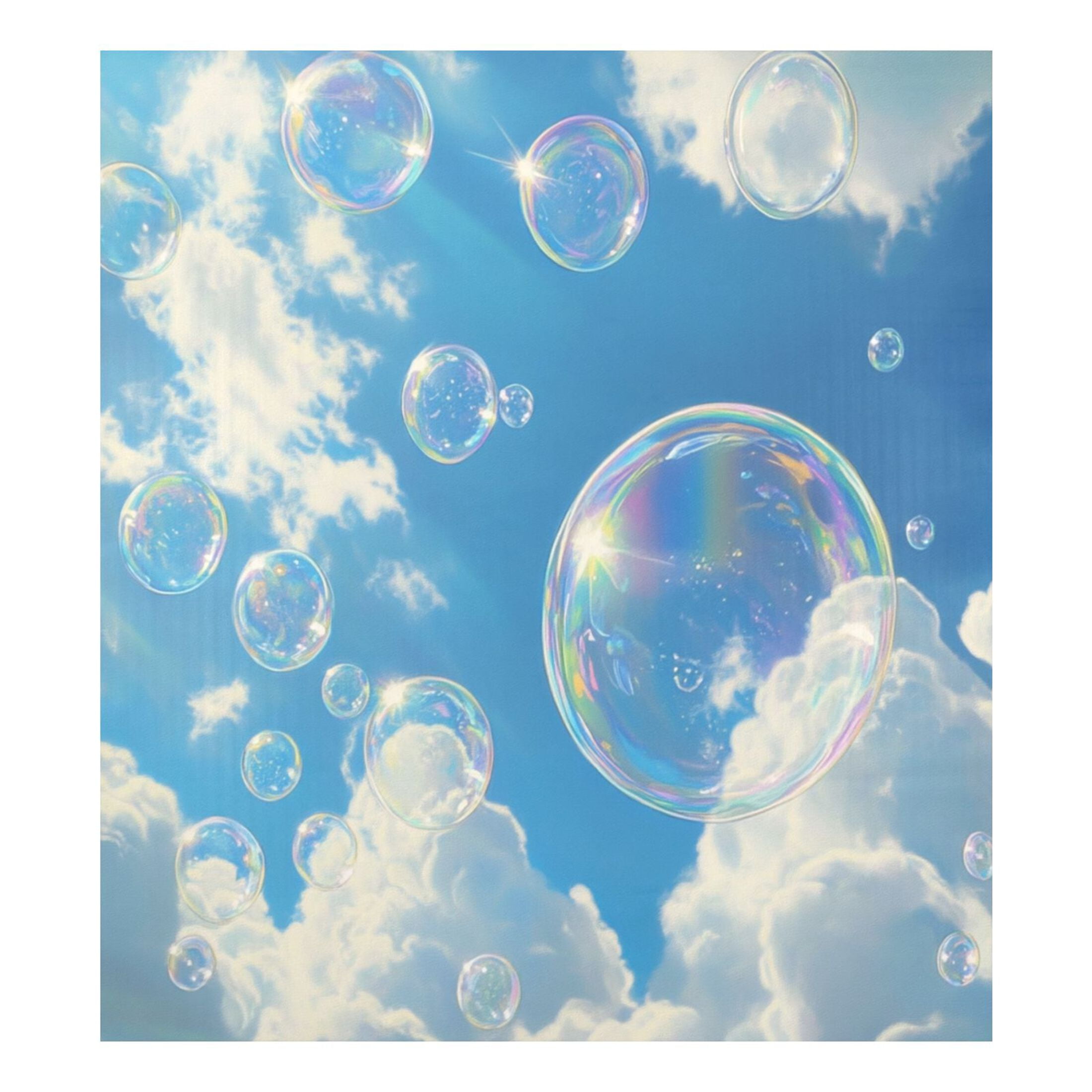 Dishwasher Magnetic Sticker 23x26 Inch Refrigerator Magnetic Sticker Washing Machine Magnetic Sticker Kitchen Panel Magnetic Sticker Home Decor Blue Sky Bubble