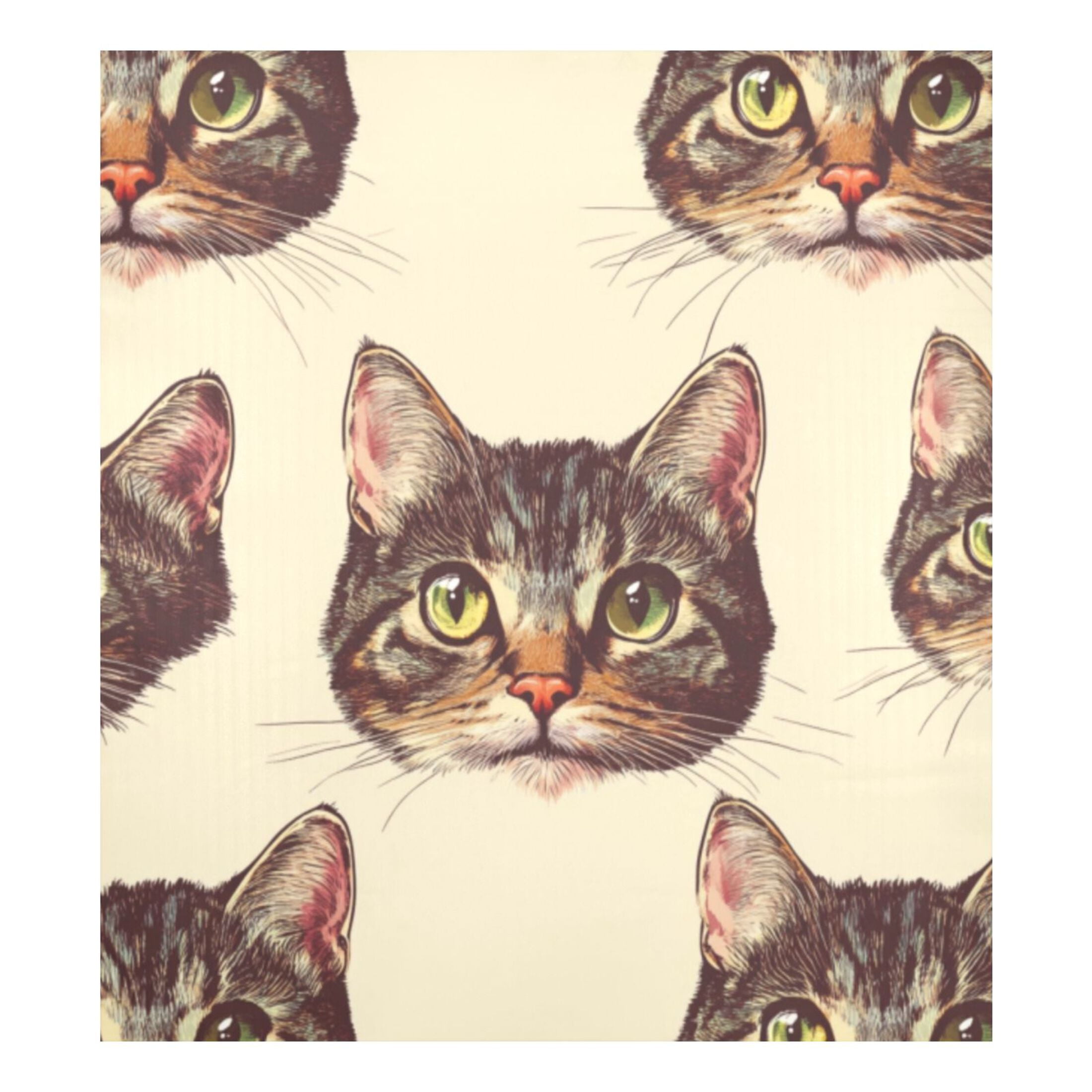 Dishwasher Magnetic Sticker 23x26 Inch Refrigerator Magnetic Sticker Washing Machine Magnetic Sticker Kitchen Panel Magnetic Sticker Home Decor Brown Cat Face