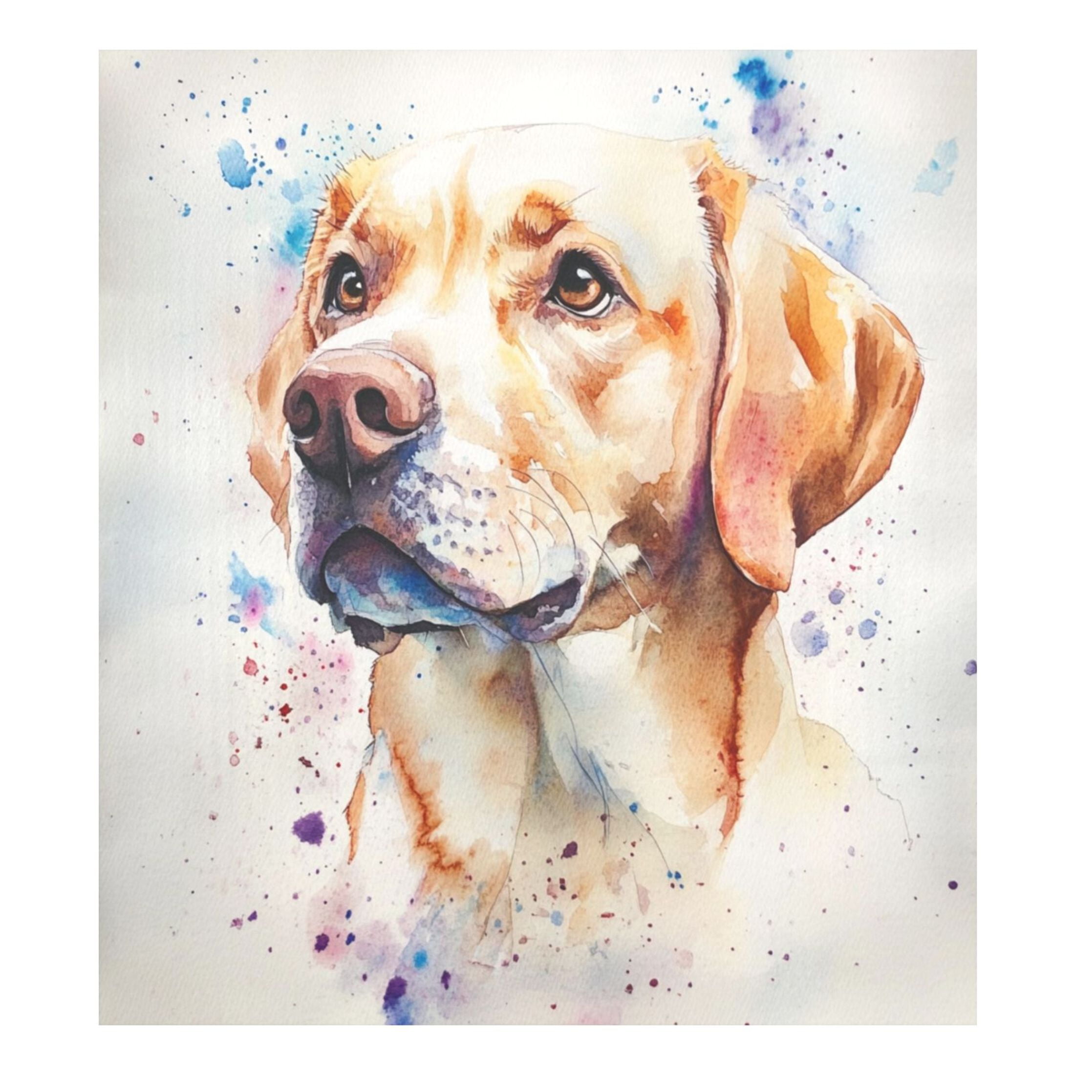 Dishwasher Magnetic Sticker 23x26 Inch Refrigerator Magnetic Sticker Washing Machine Magnetic Sticker Kitchen Panel Magnetic Sticker Home Decor Brown Watercolor Dog
