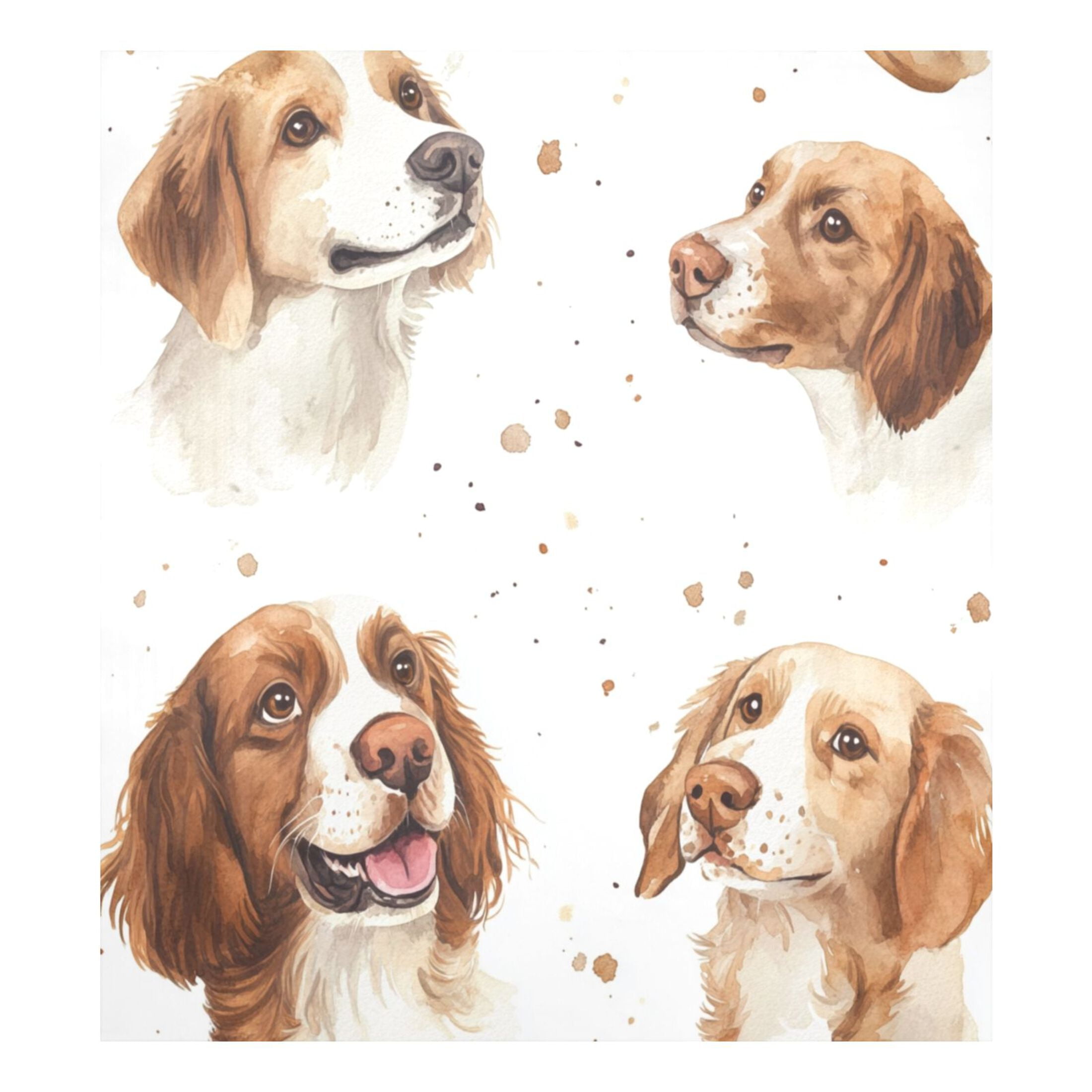 Dishwasher Magnetic Sticker 23x26 Inch Refrigerator Magnetic Sticker Washing Machine Magnetic Sticker Kitchen Panel Magnetic Sticker Home Decor Brown Watercolor Dogs