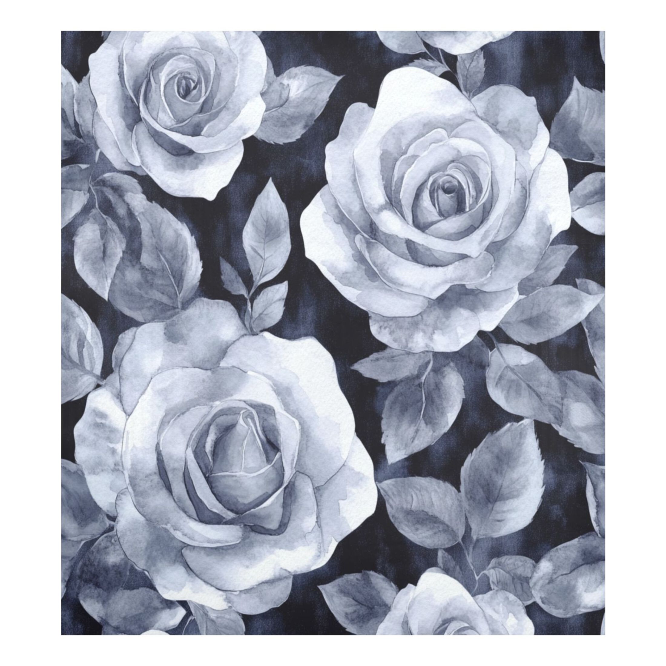Dishwasher Magnetic Sticker 23x26 Inch Refrigerator Magnetic Sticker Washing Machine Magnetic Sticker Kitchen Panel Magnetic Sticker Home Decor Cartoon Gray Roses Seamless