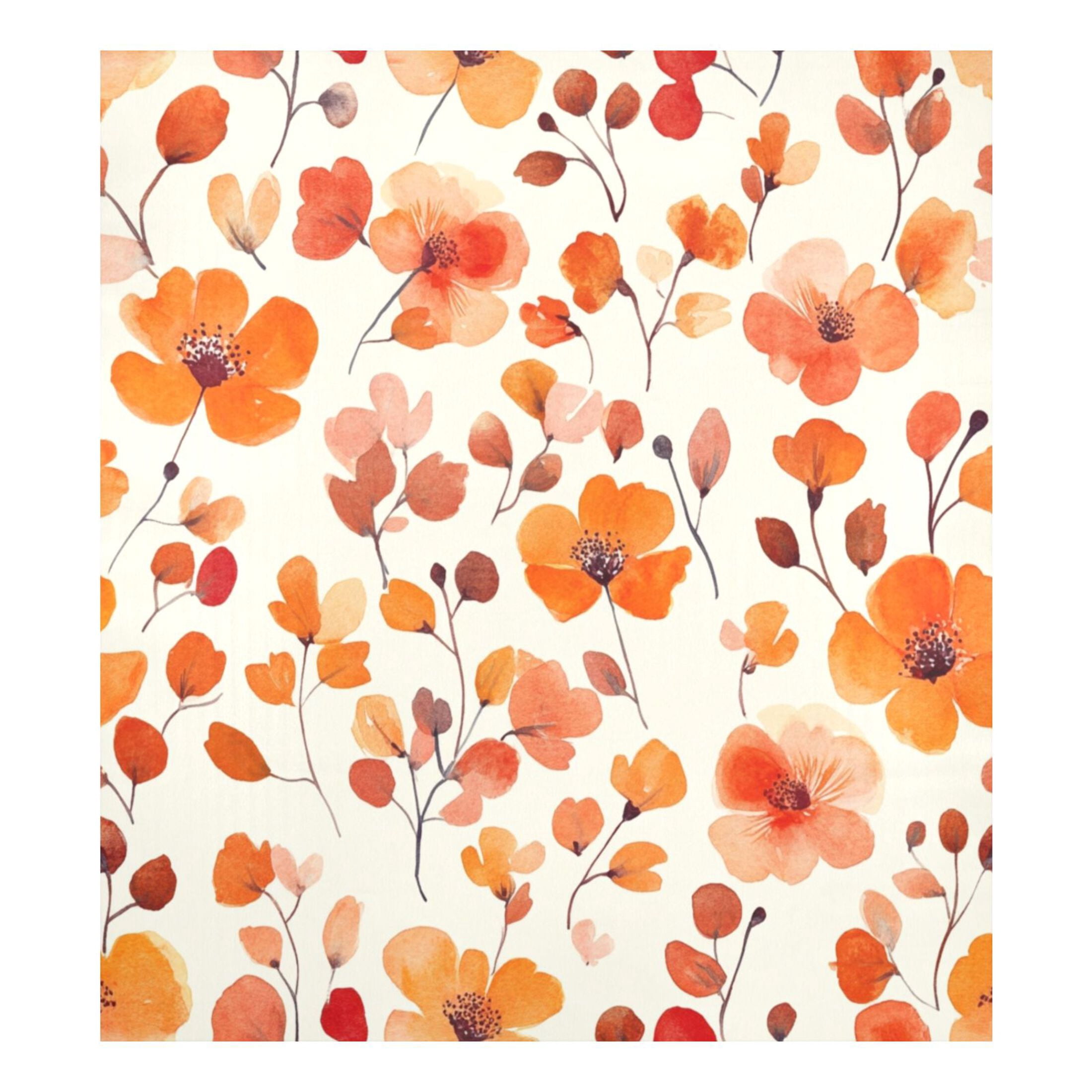Dishwasher Magnetic Sticker 23x26 Inch Refrigerator Magnetic Sticker Washing Machine Magnetic Sticker Kitchen Panel Magnetic Sticker Home Decor Cartoon Orange Flowers