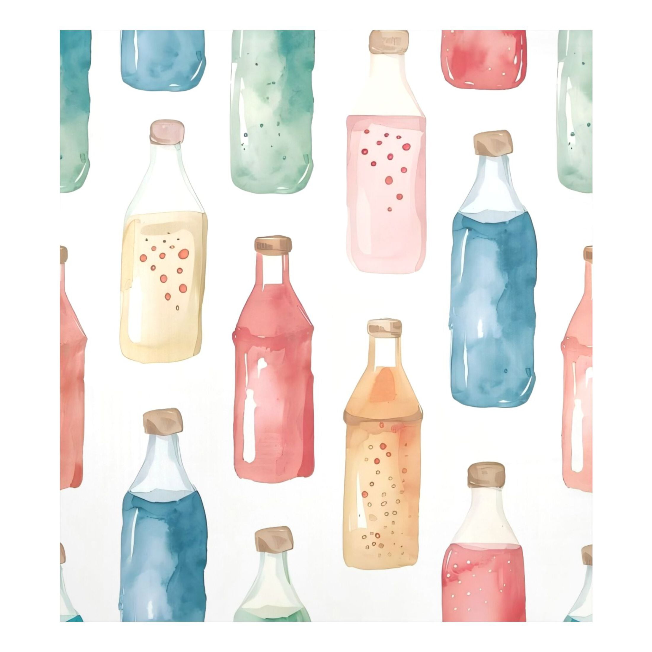 Dishwasher Magnetic Sticker 23x26 Inch Refrigerator Magnetic Sticker Washing Machine Magnetic Sticker Kitchen Panel Magnetic Sticker Home Decor Cartoon Soda Bottle