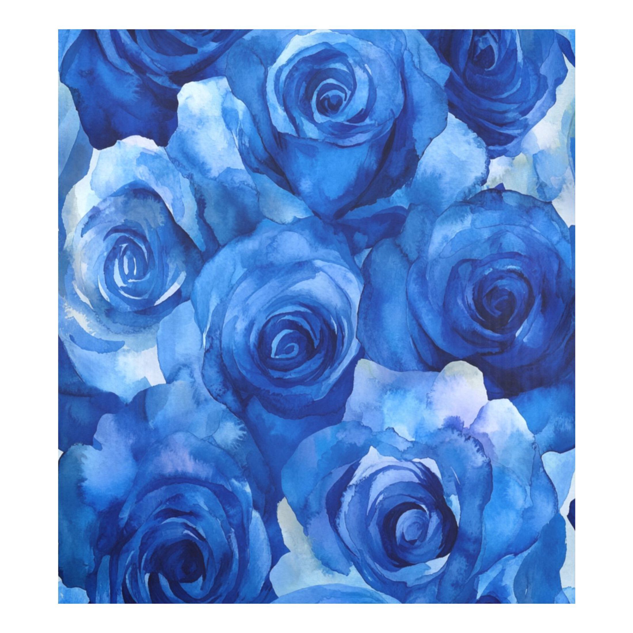 Dishwasher Magnetic Sticker 23x26 Inch Refrigerator Magnetic Sticker Washing Machine Magnetic Sticker Kitchen Panel Magnetic Sticker Home Decor Cartoon Blue Roses