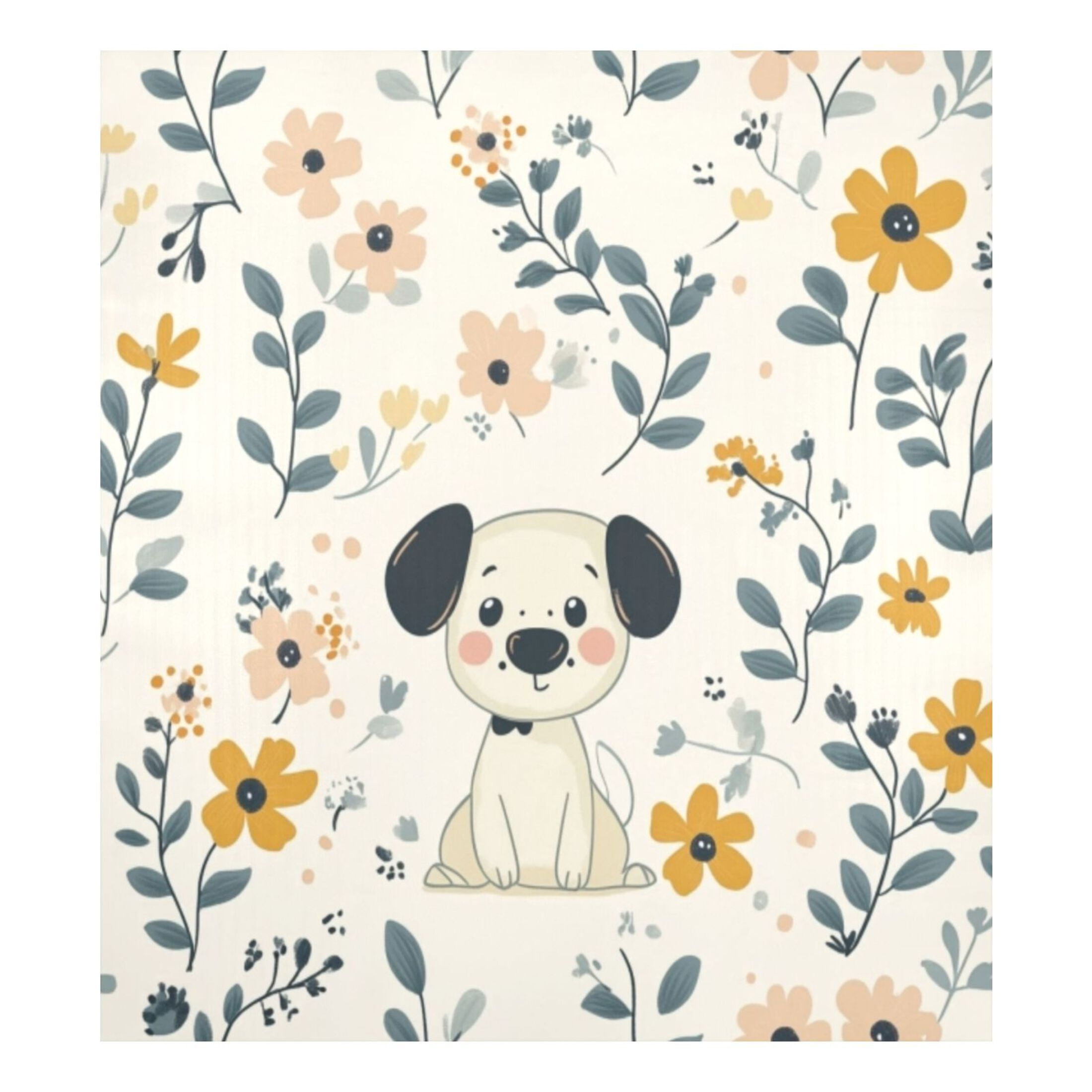 Dishwasher Magnetic Sticker 23x26 Inch Refrigerator Magnetic Sticker Washing Machine Magnetic Sticker Kitchen Panel Magnetic Sticker Home Decor Cartoon Cute White Dog