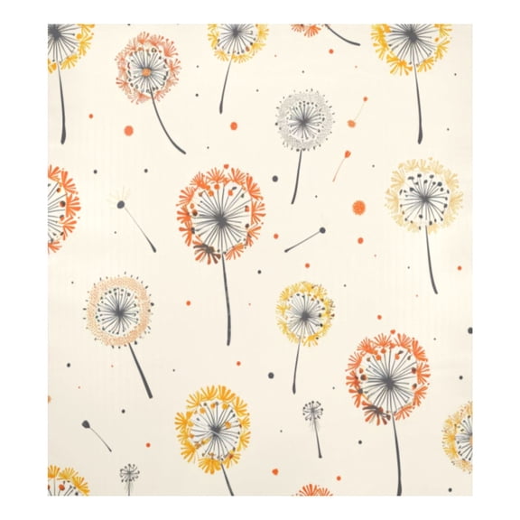 Dishwasher Magnetic Sticker 23x26 Inch Refrigerator Magnetic Sticker Washing Machine Magnetic Sticker Kitchen Panel Magnetic Sticker Home Decor Cartoon Colored Dandelions