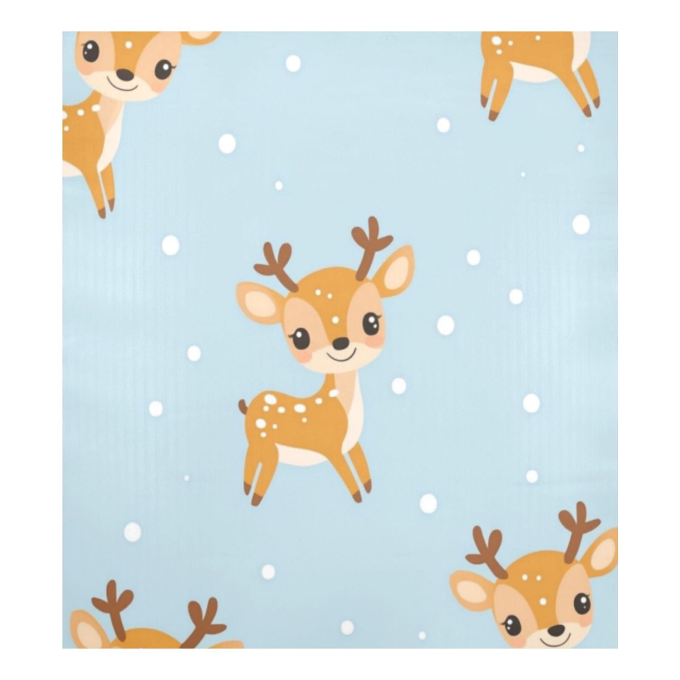 Dishwasher Magnetic Sticker 23x26 Inch Refrigerator Magnetic Sticker Washing Machine Magnetic Sticker Kitchen Panel Magnetic Sticker Home Decor Cartoon Yellow Deer Seamless