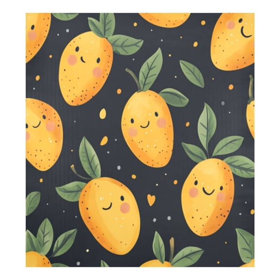 Dishwasher Magnetic Sticker 23x26 Inch Refrigerator Magnetic Sticker Washing Machine Magnetic Sticker Kitchen Panel Magnetic Sticker Home Decor Cartoon Smile Mango