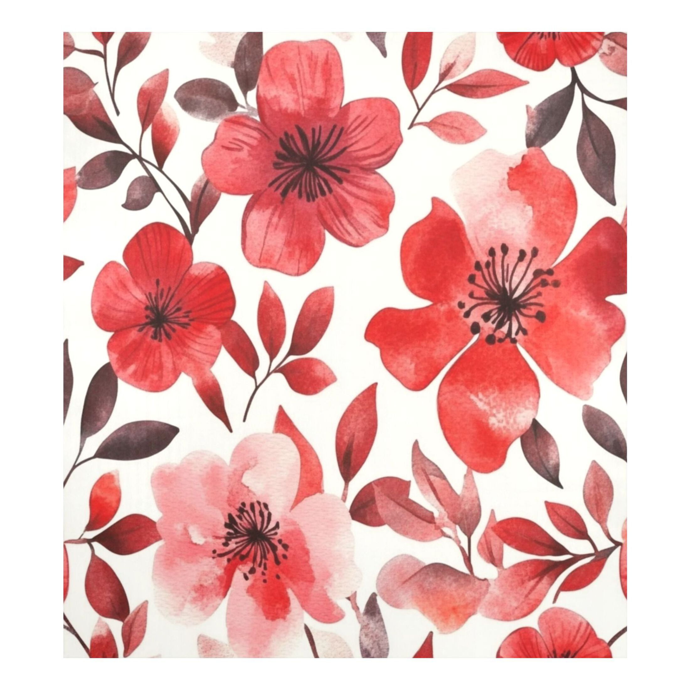 Dishwasher Magnetic Sticker 23x26 Inch Refrigerator Magnetic Sticker Washing Machine Magnetic Sticker Kitchen Panel Magnetic Sticker Home Decor Cartoon Red Flowers