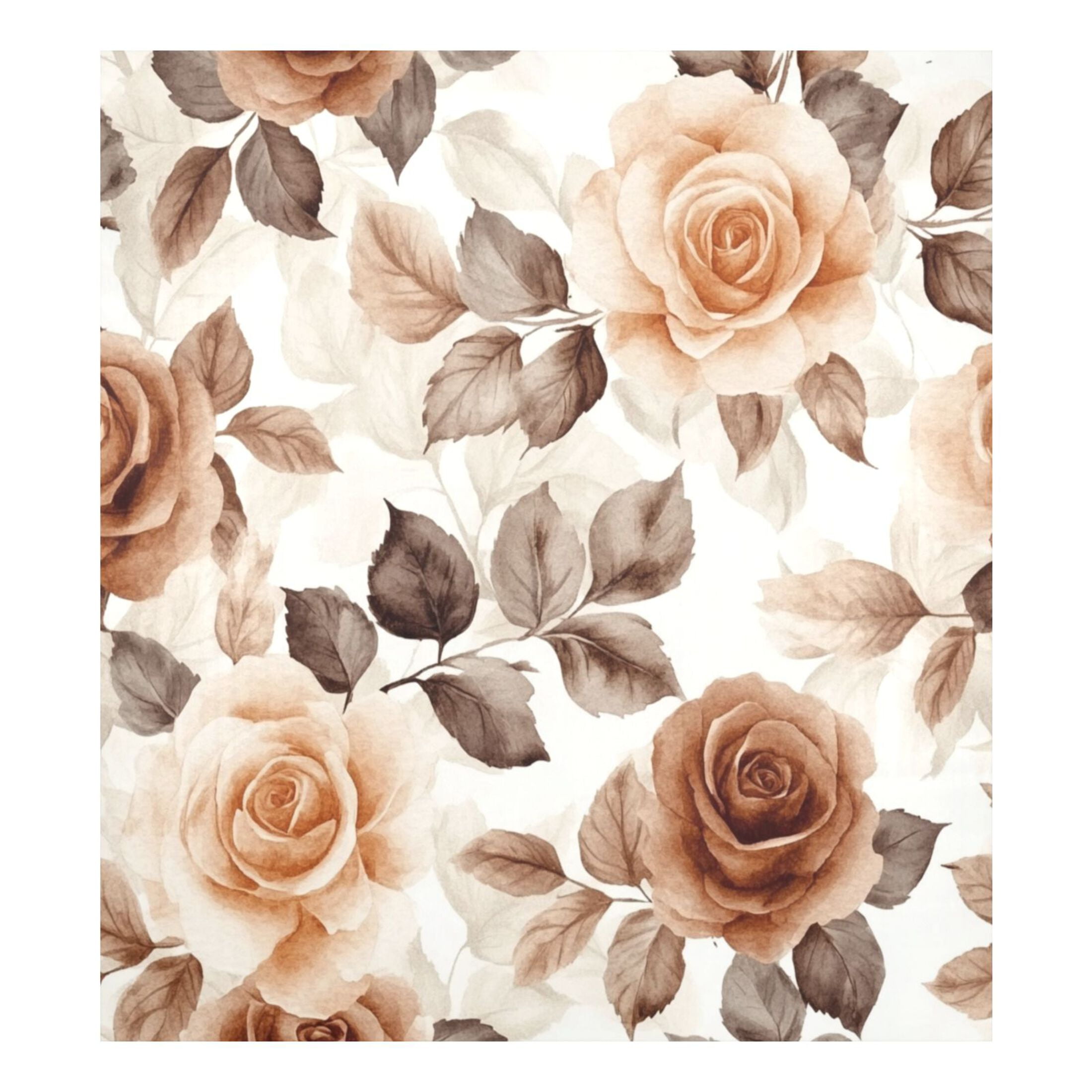 Dishwasher Magnetic Sticker 23x26 Inch Refrigerator Magnetic Sticker Washing Machine Magnetic Sticker Kitchen Panel Magnetic Sticker Home Decor Cartoon Brown Roses
