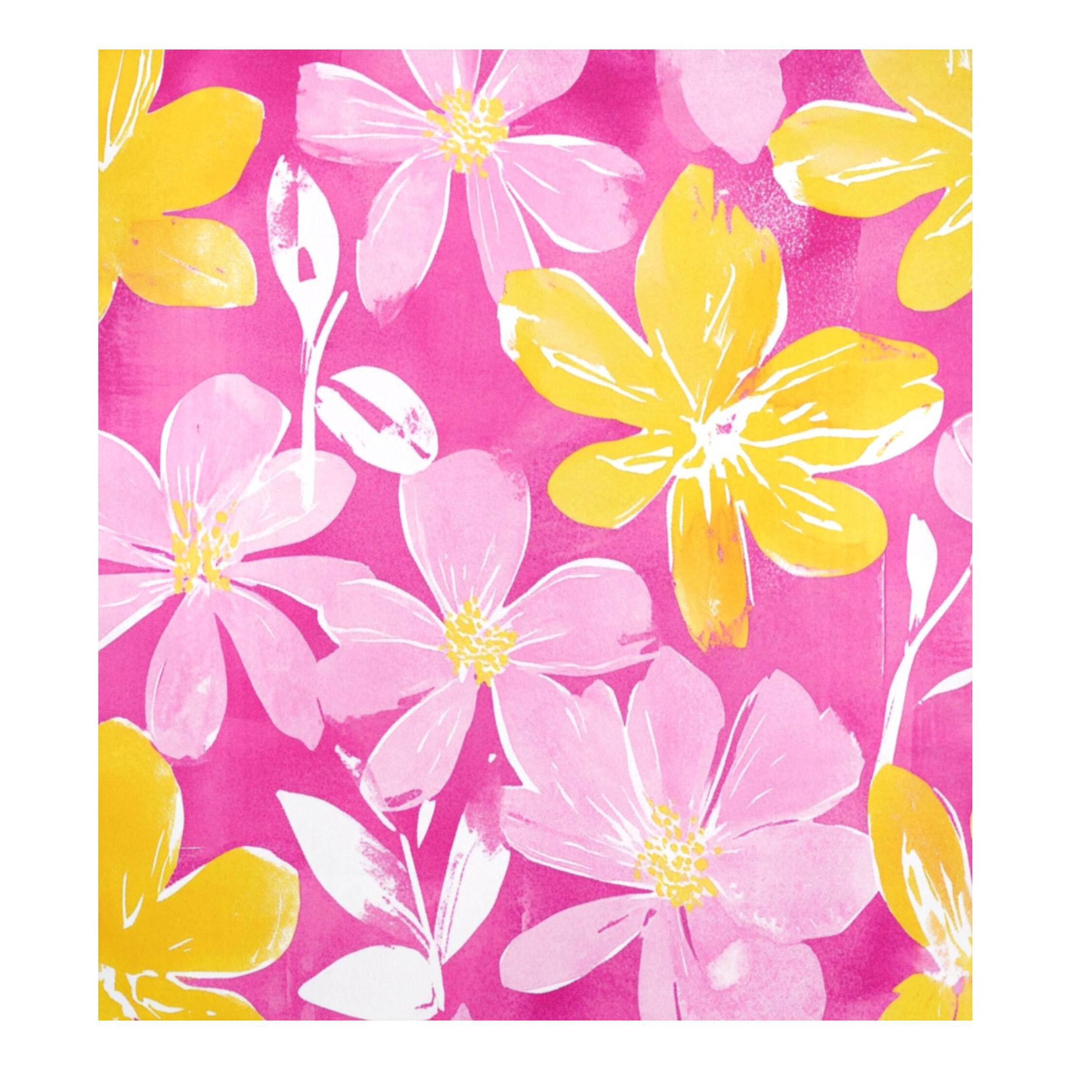 Dishwasher Magnetic Sticker 23x26 Inch Refrigerator Magnetic Sticker Washing Machine Magnetic Sticker Kitchen Panel Magnetic Sticker Home Decor Cartoon Yellow Pink Flowers