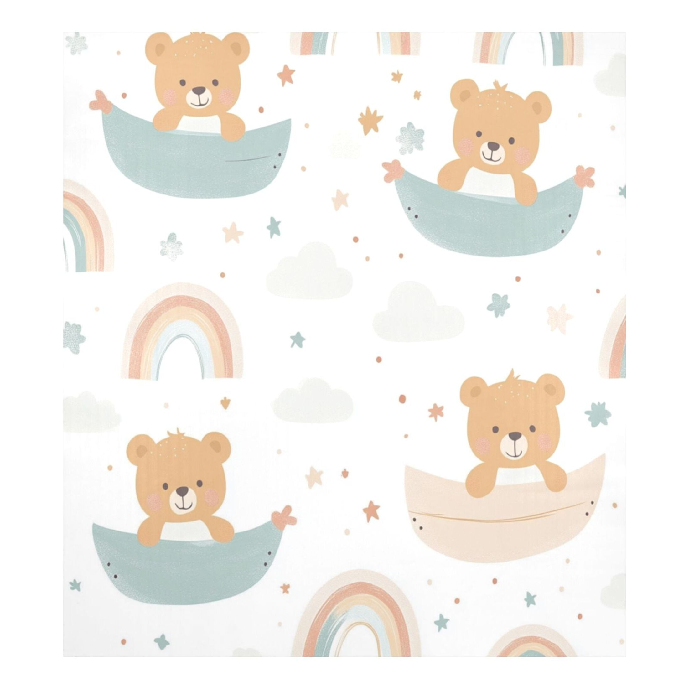 Dishwasher Magnetic Sticker 23x26 Inch Refrigerator Magnetic Sticker Washing Machine Magnetic Sticker Kitchen Panel Magnetic Sticker Home Decor Cartoon Rainbow Bear